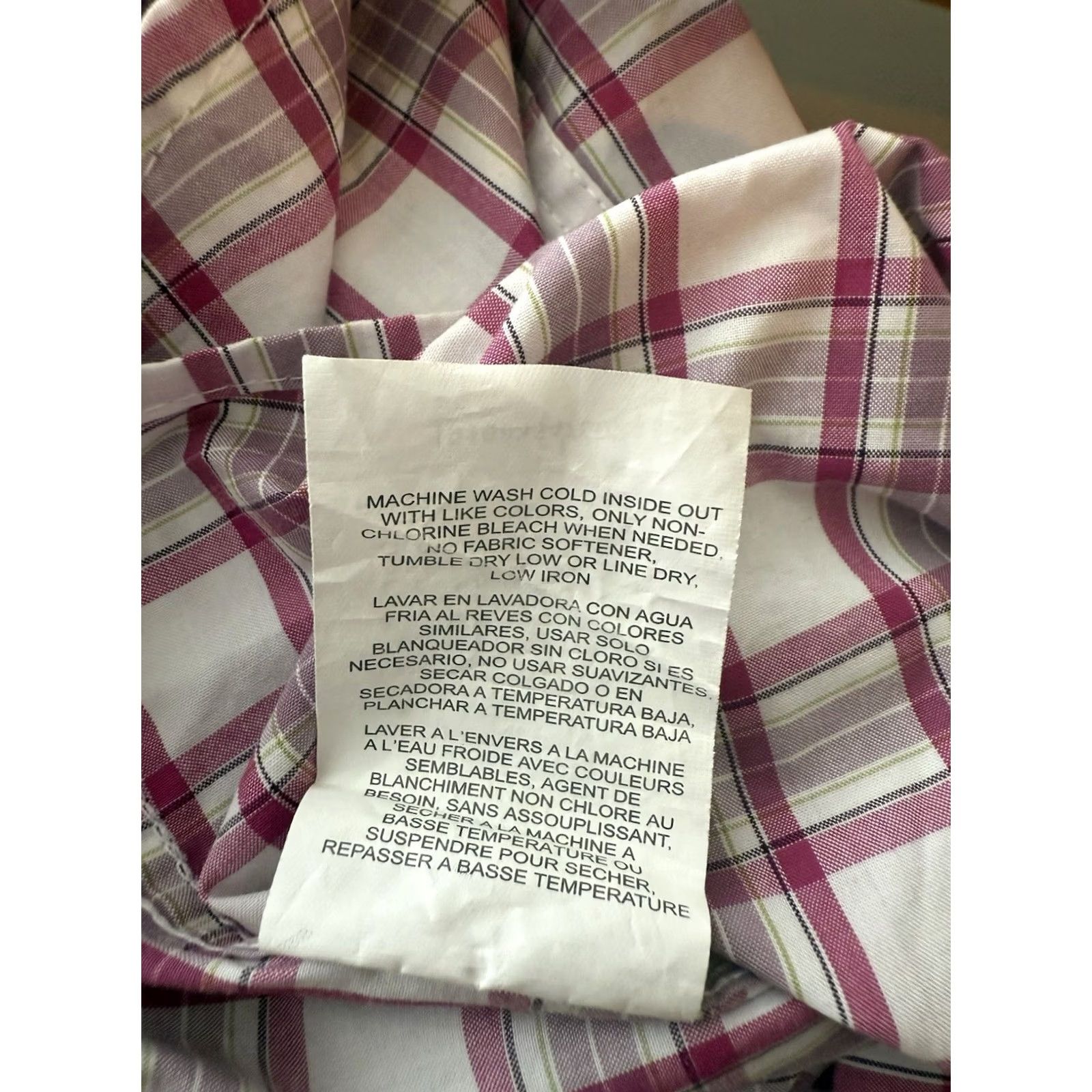 Wrangler VINTAGE Wrangler George Strait Collection Cowboy Shirt Long Sleeve Button Pink Plaid M Size US M / EU 48-50 / 2 - 6 Thumbnail