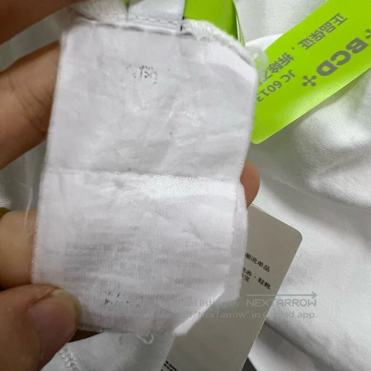 white short sleeve Balenciaga logo t.