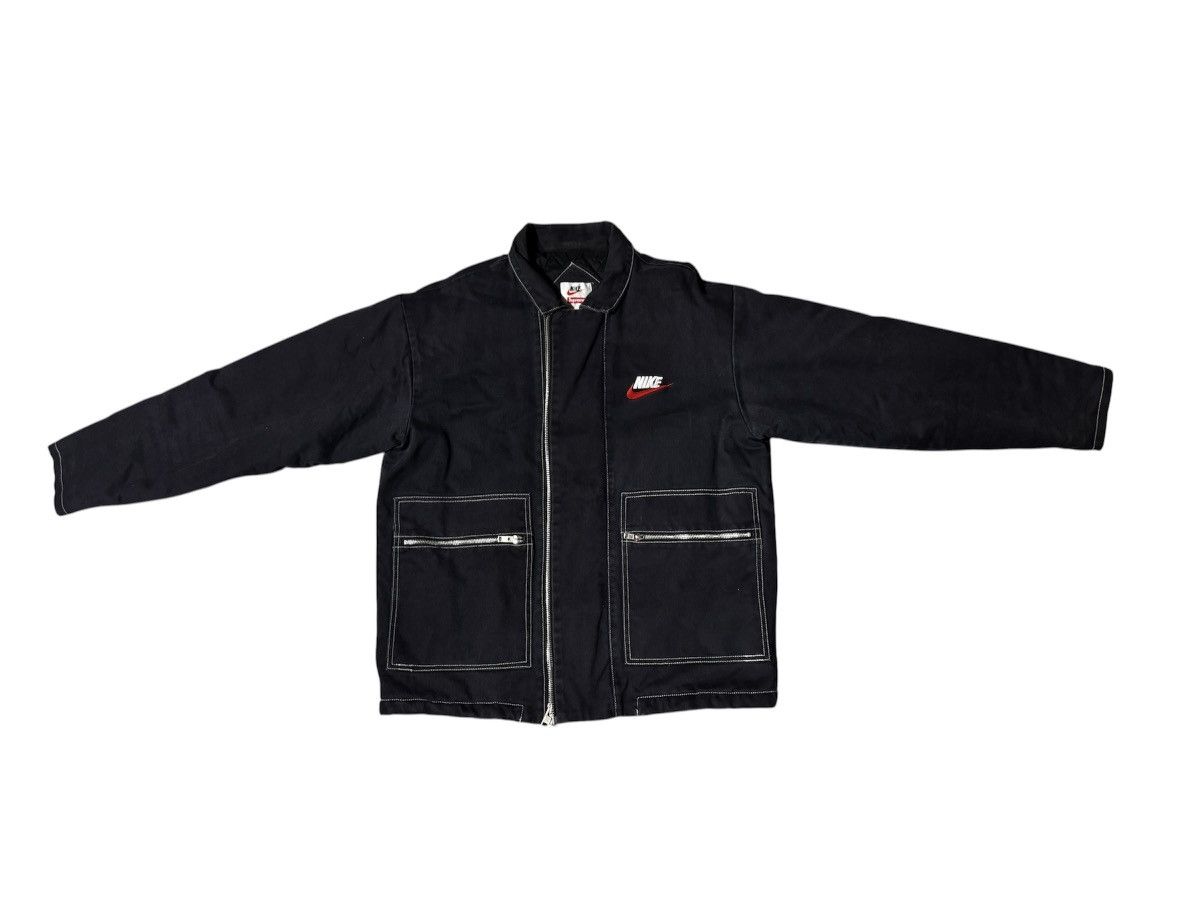 Nike x Supreme denim quilted work jacket FW2018