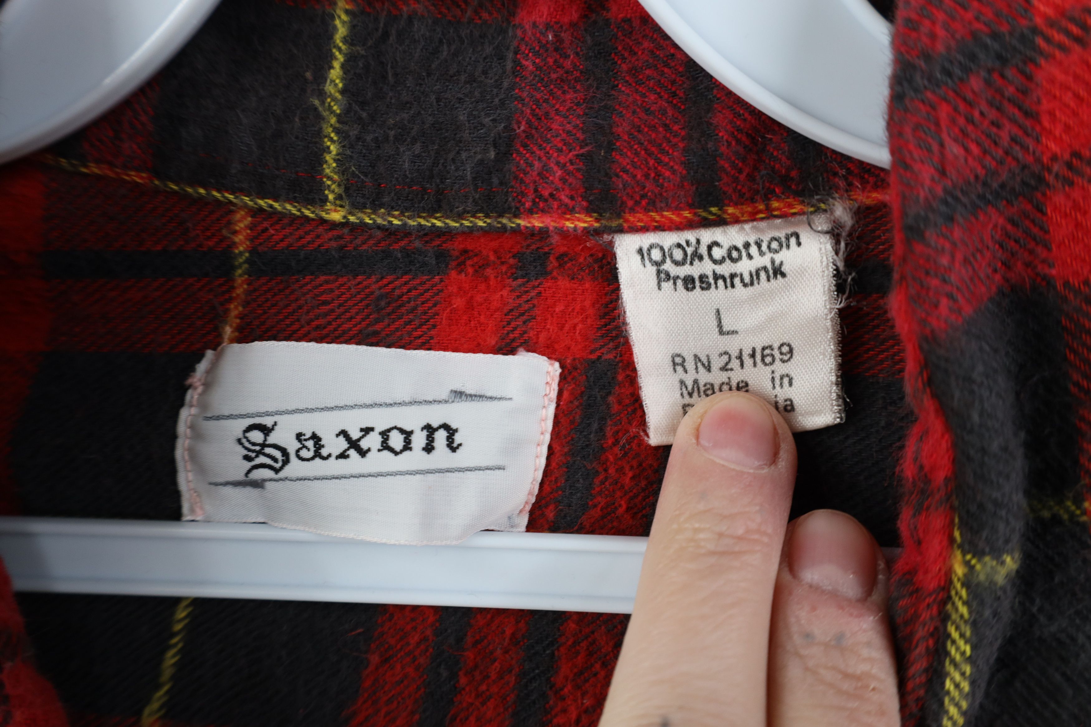 Vintage Vintage 70s Streetwear Flannel Collared Button Shirt Plaid Size US L / EU 52-54 / 3 - 6 Thumbnail