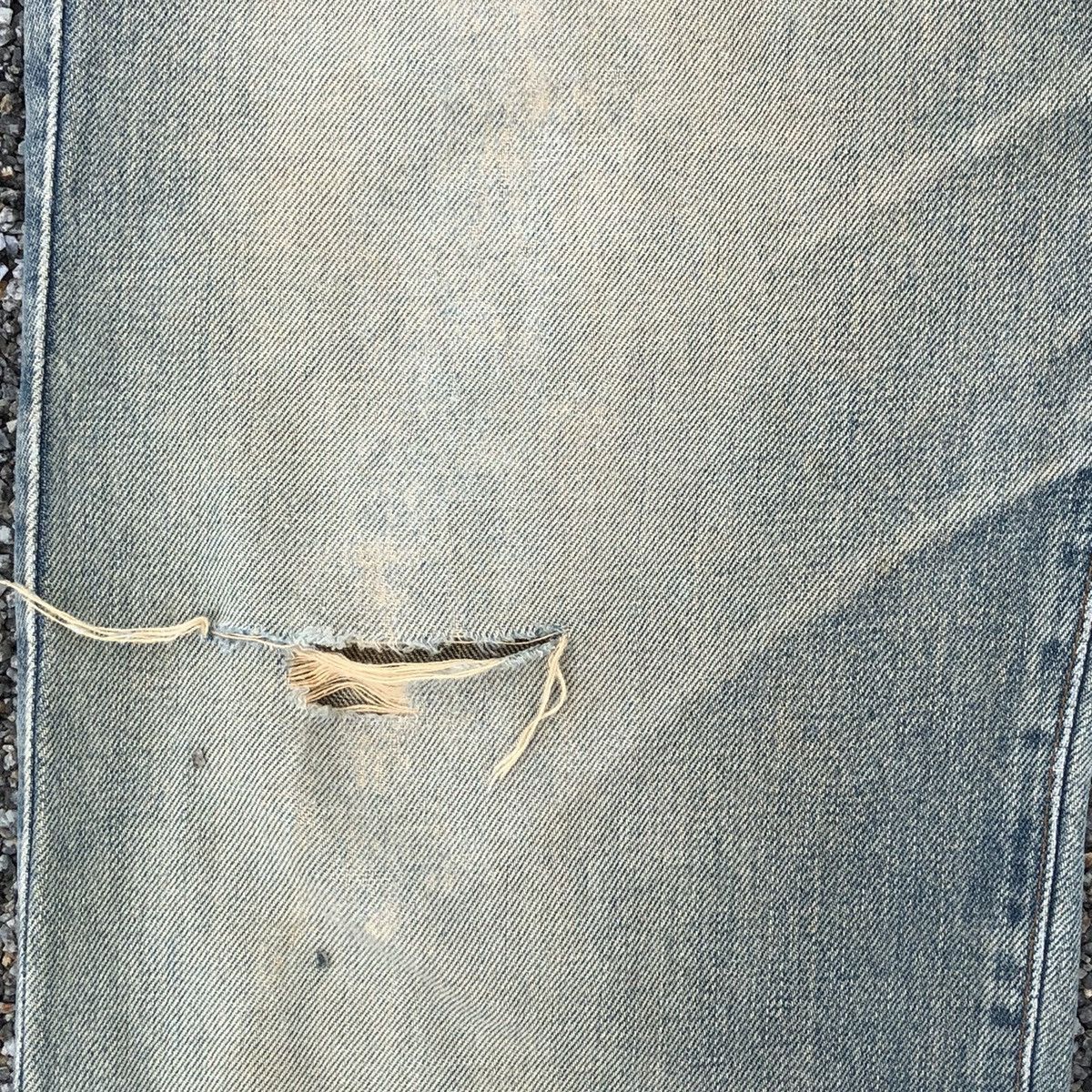 Vintage Vintage Wrangler Blue Bell distressed Selvedge denim Size US 33 - 10 Thumbnail