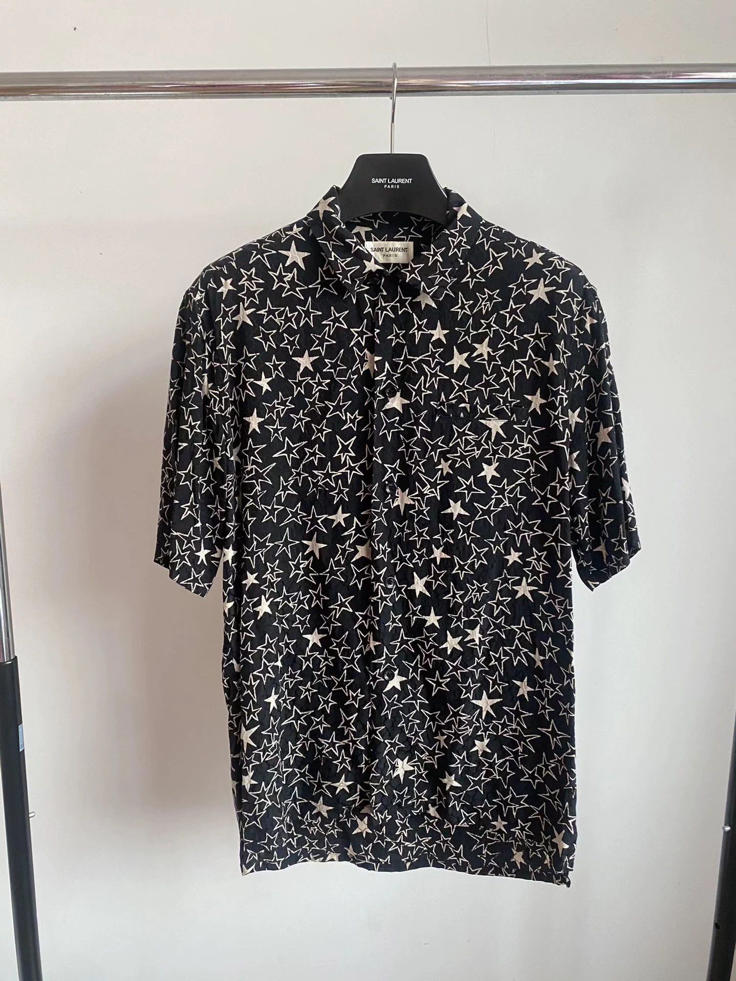 Saint Laurent Paris Saint Laurent Star Shirt Made of Mulberry Silk Size US M / EU 48-50 / 2 - 1 Thumbnail