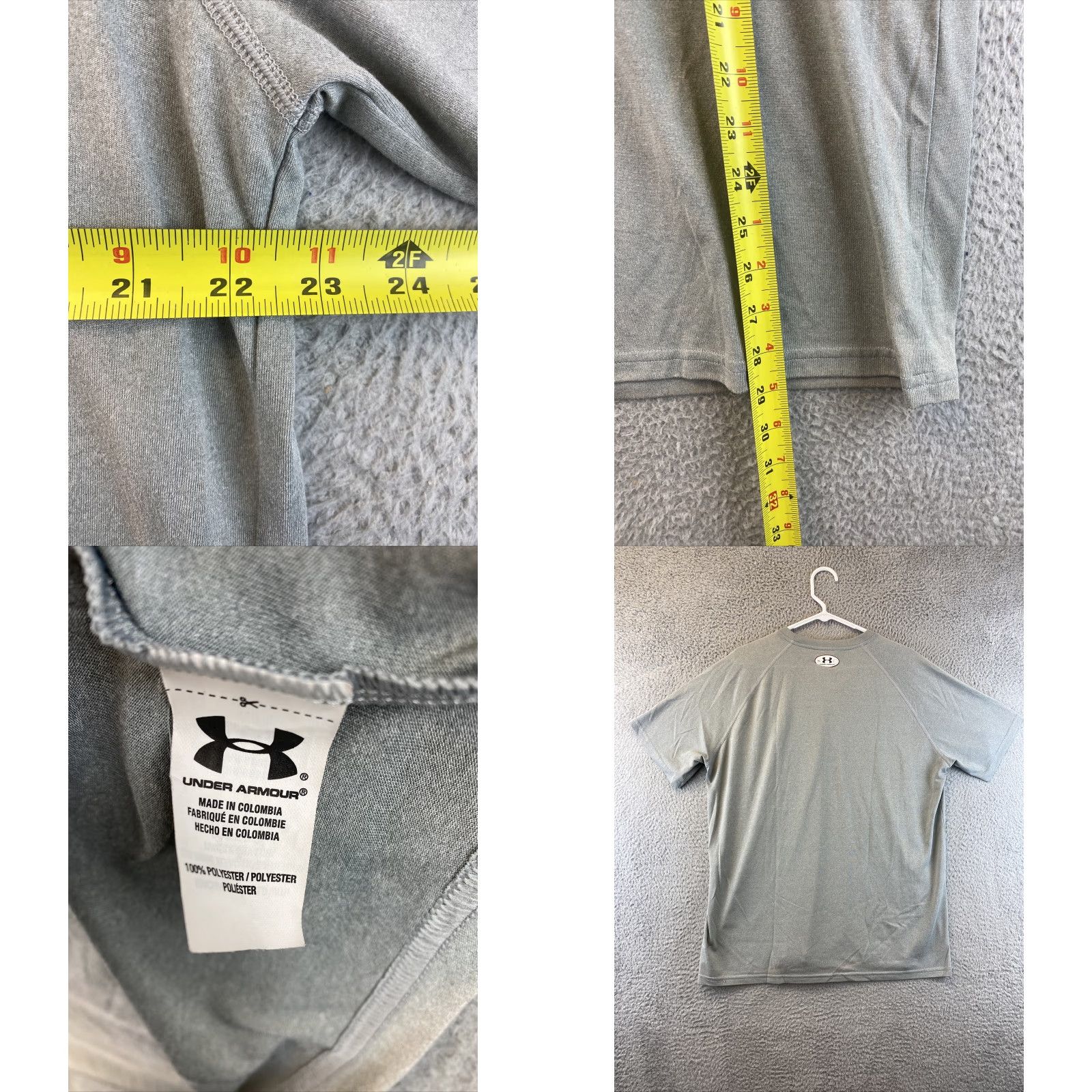 Under Armour Under Armour Shirt Adult XL Loose Heatgear gray Short Sleeve Casual Mens/91-66 Size US XL / EU 56 / 4 - 8 Thumbnail