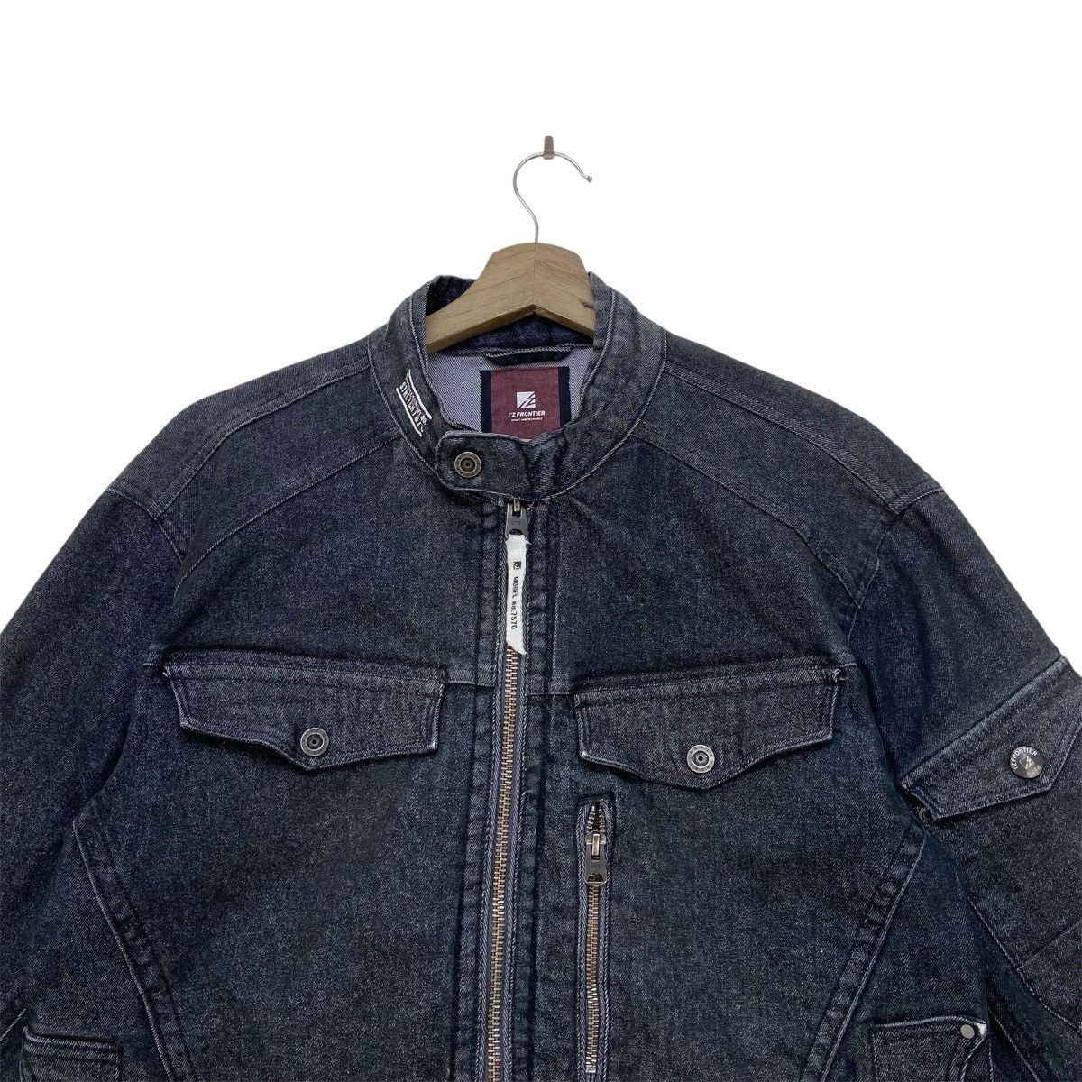 Japanese Brand Japanese Brand I’z Frontier Biker Stretch Denim Jacket Size US S / EU 44-46 / 1 - 3 Thumbnail