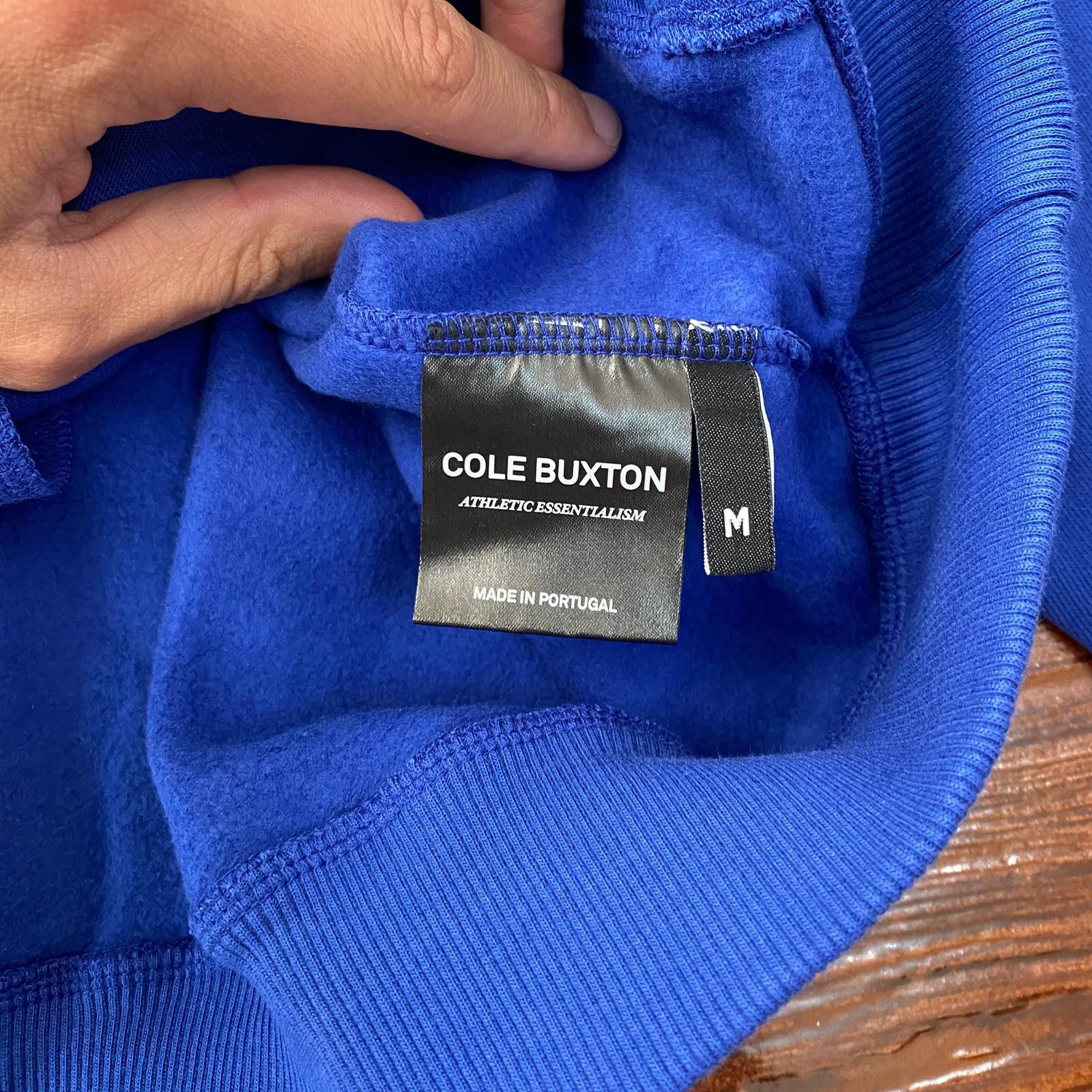 Cole Buxton Cobalt Blue Embroidered Logo Oversized Varsity Jacket Size US M / EU 48-50 / 2 - 8 Thumbnail