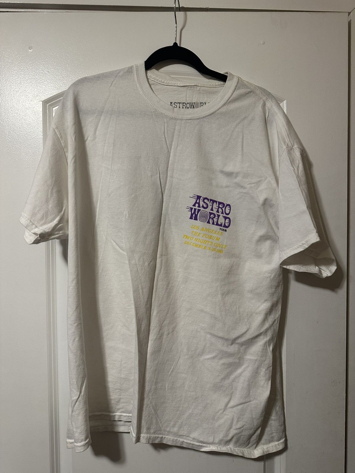 Travis Scott Astroworld LA Lakers Merch Tee White XL utopia | Grailed