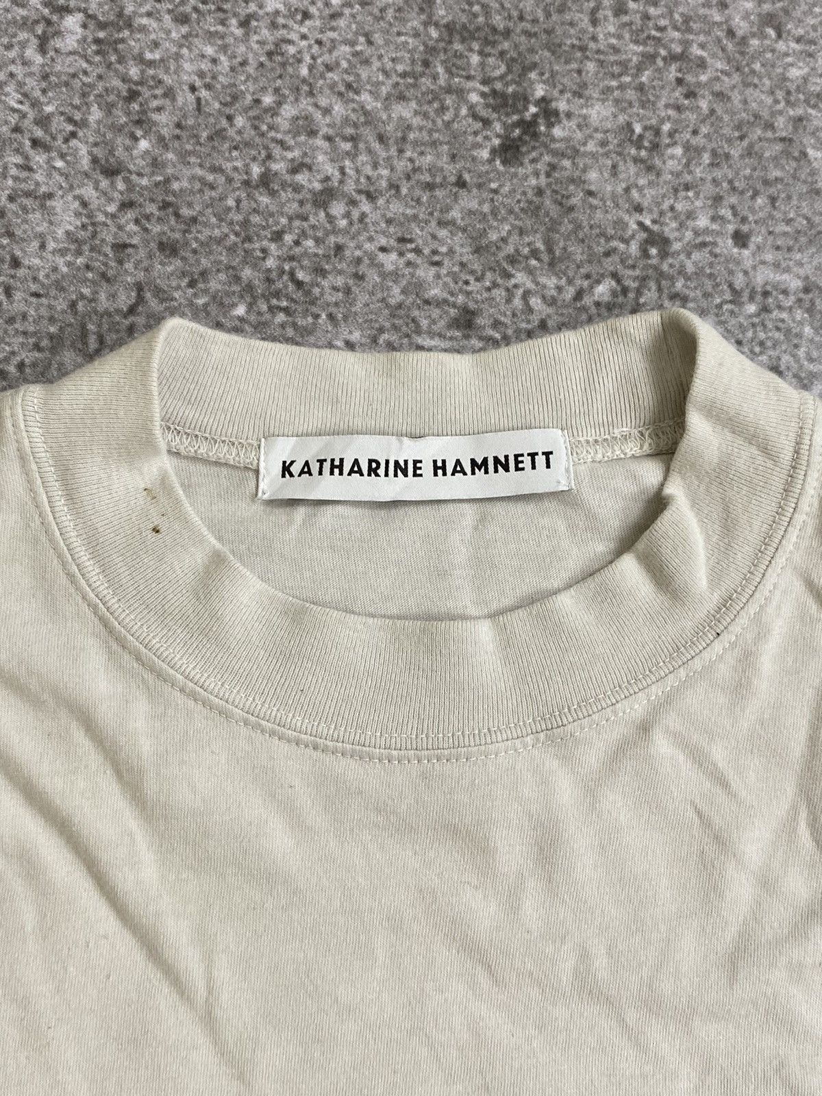 Katharine Hamnett London Stop And Think Longsleeve Size US L / EU 52-54 / 3 - 4 Thumbnail