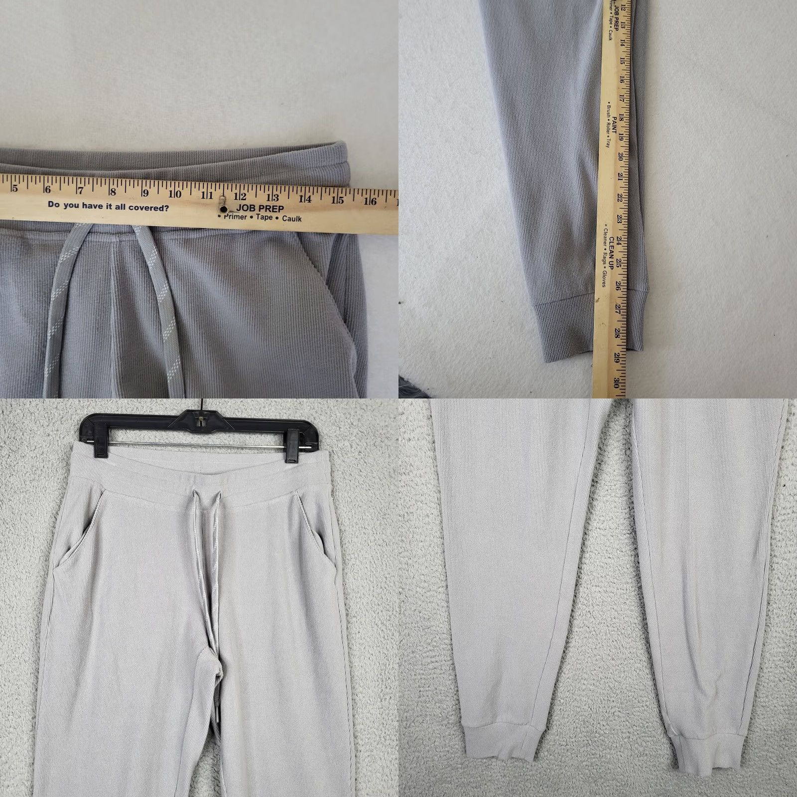 Andrew Marc MARC NEW YORK ANDREW MARC Men Jogger M Gray Solid Casual Buttons Regular Rise Mid Inseam 28.5" Size US 31 - 8 Thumbnail