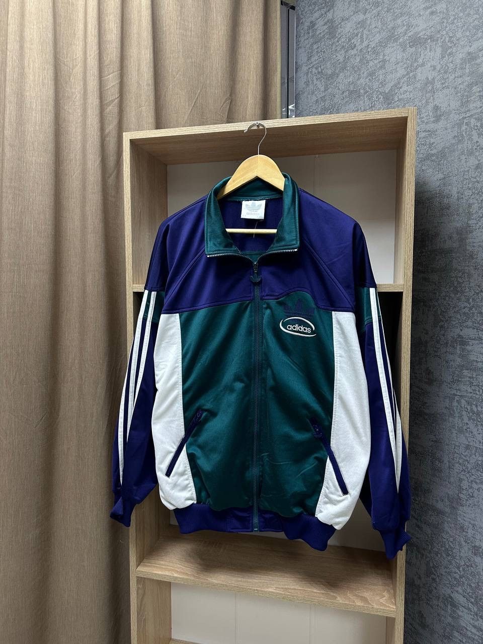 Adidas × Vintage Vintage Adidas Sportswear Big Logo Zip Hoodie Size US M / EU 48-50 / 2 - 2 Thumbnail