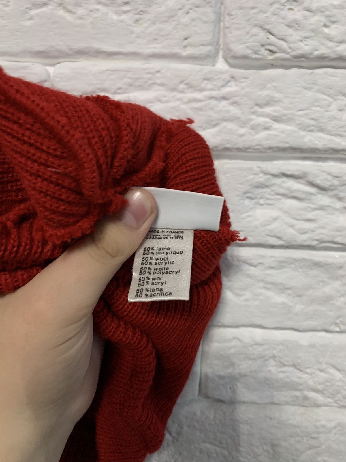 Lacoste × Vintage Vintage beanie Lacoste hat made in France Size ONE SIZE - 2 Thumbnail