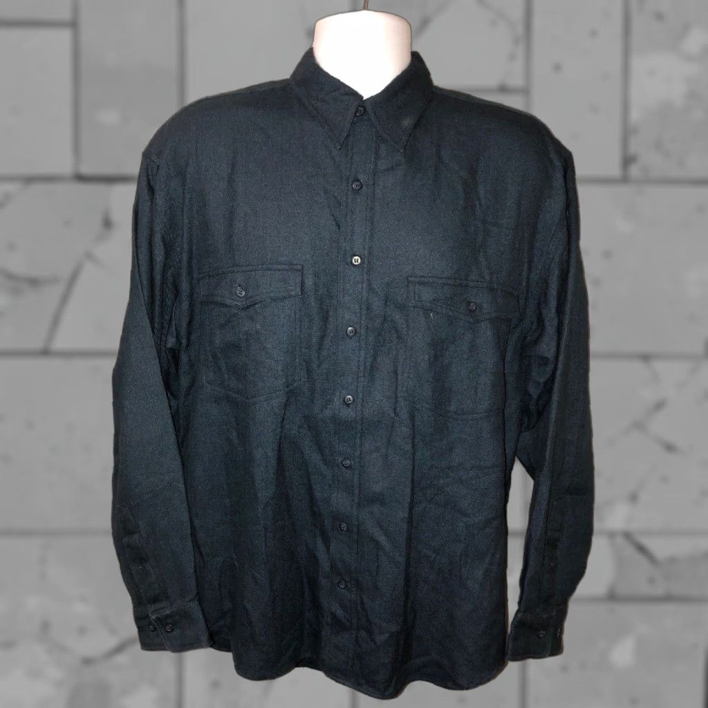 Vintage CARA Mens Blue Striped Silk-Wool Long Sleeve Button-Up Shirt Size L Size US L / EU 52-54 / 3 - 1 Thumbnail