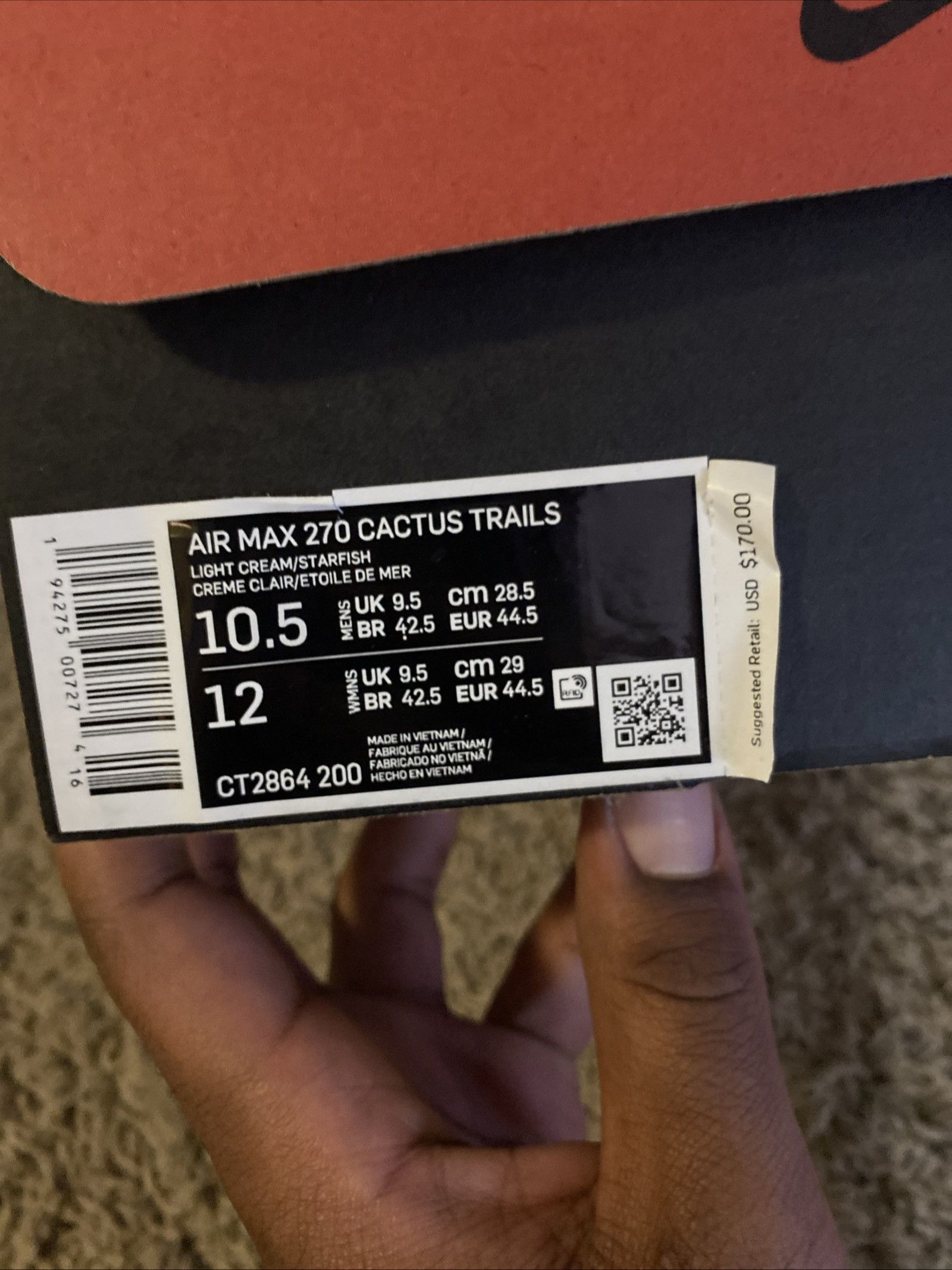 Nike × Travis Scott Nike X Travis Scott air max 270 cactus trails Size US 10.5 / EU 43-44 - 7 Thumbnail