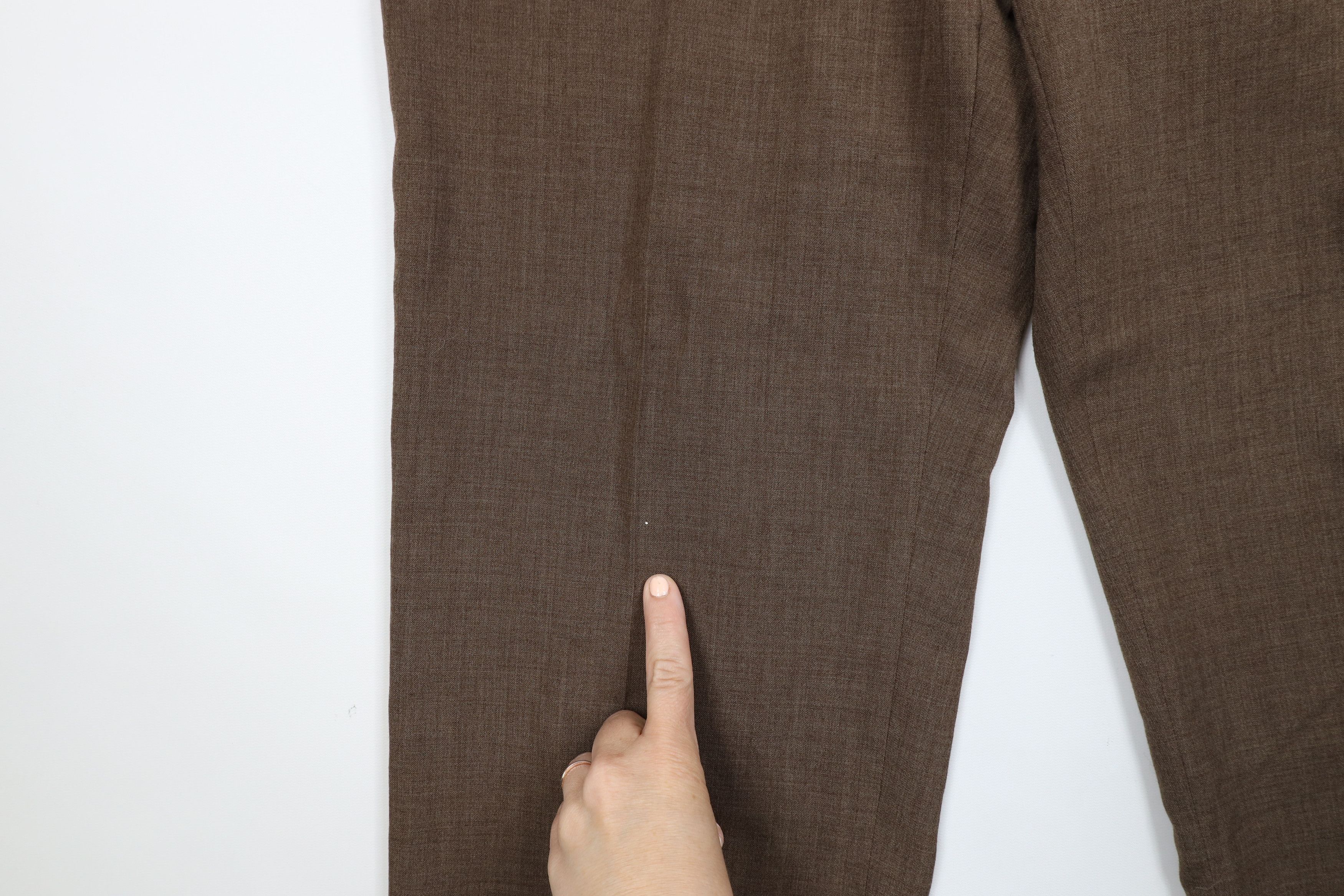 Vintage Vintage 70s Streetwear Wool Wide Leg Chino Pants Brown USA Size US 36 / EU 52 - 5 Thumbnail