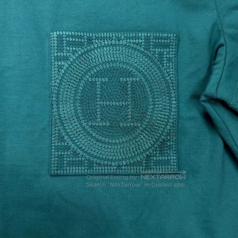Hermes Hermes 23 Autumn-Winter Turquoise H Embroidered Crewneck C Size S / US 4 / IT 40 - 4 Thumbnail