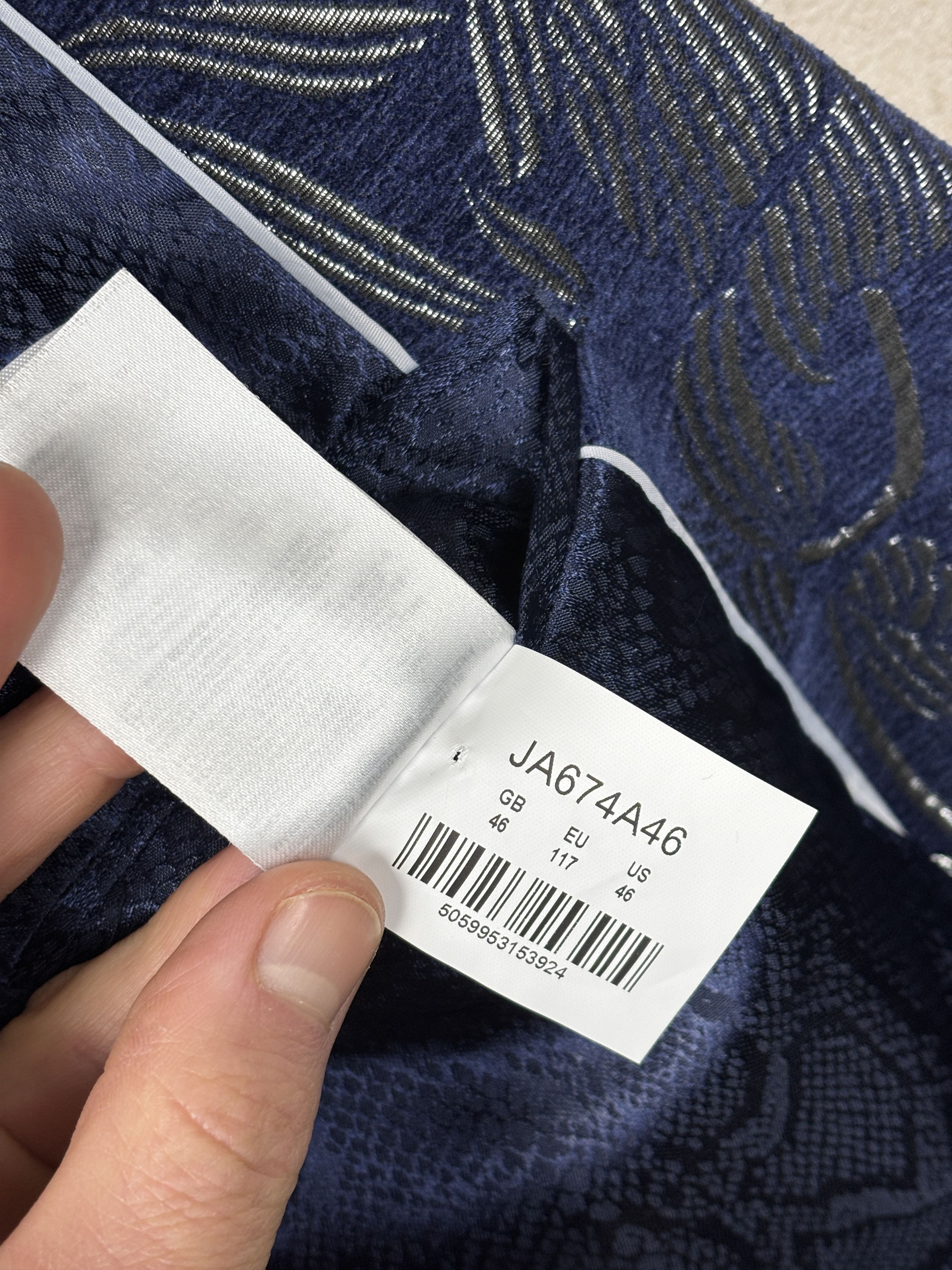 Joe Browns Joe Browns Silver Jacquard Blazer Size UK/US 46, EU 56 Size 46R - 15 Thumbnail