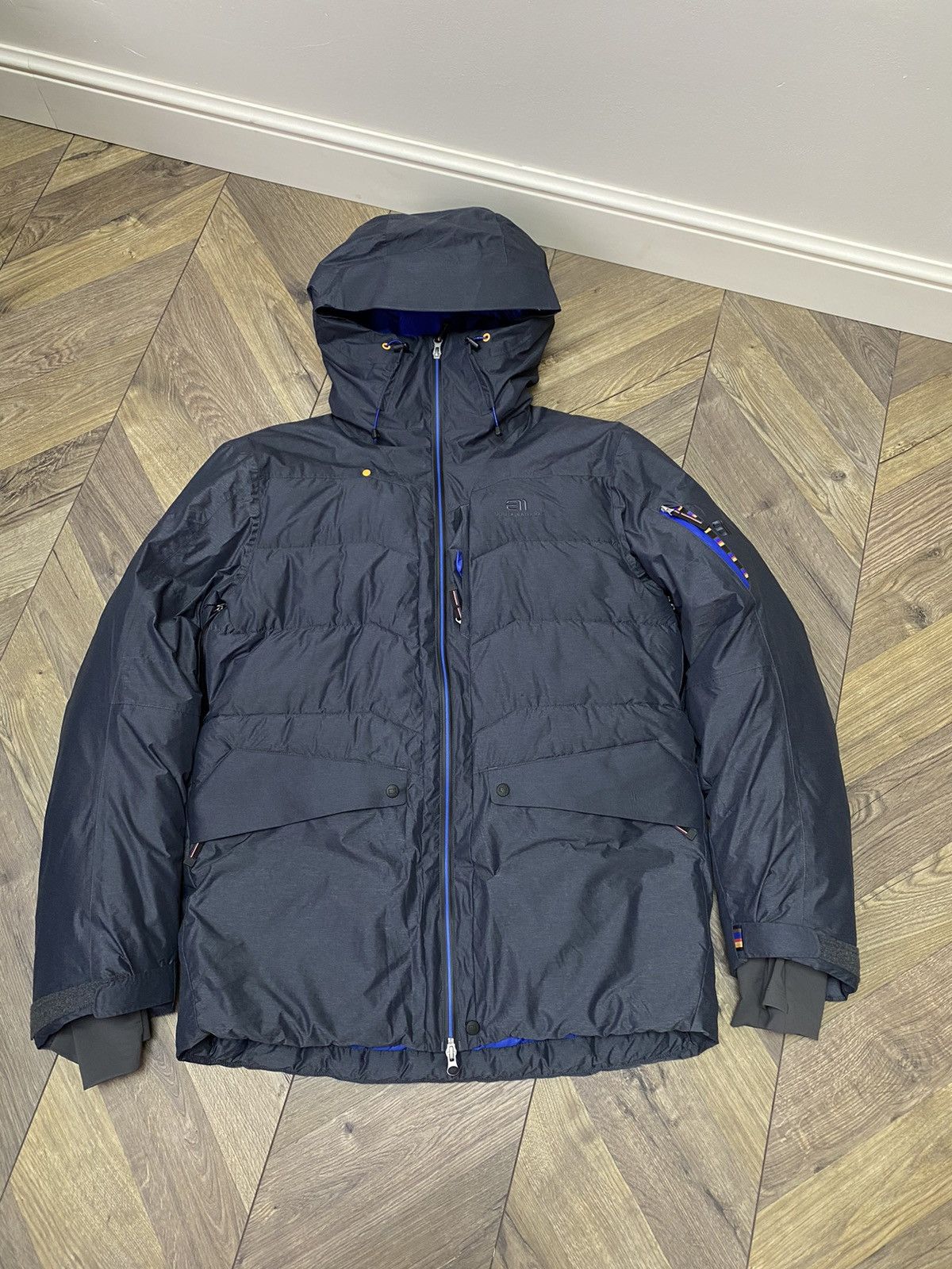 Designer × Vintage Vintage Elevenate Montana Jacket Navy Size US L / EU 52-54 / 3 - 1 Thumbnail