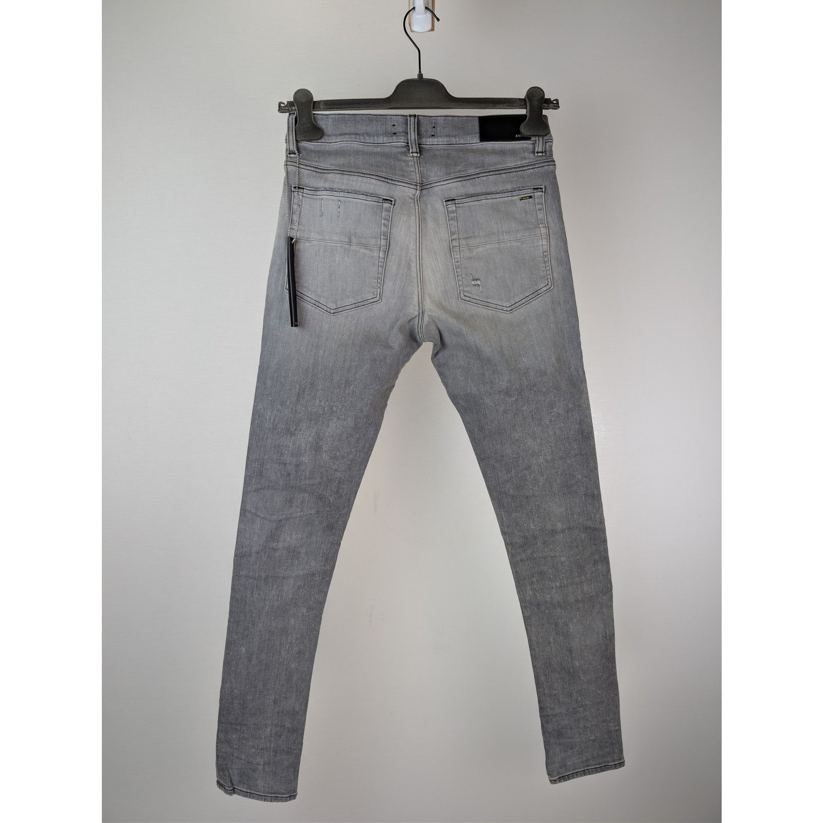 Amiri o1rshd1 Ultrasuede MX1 Denim Jeans in Concrete Grey Size US 29 - 11 Thumbnail
