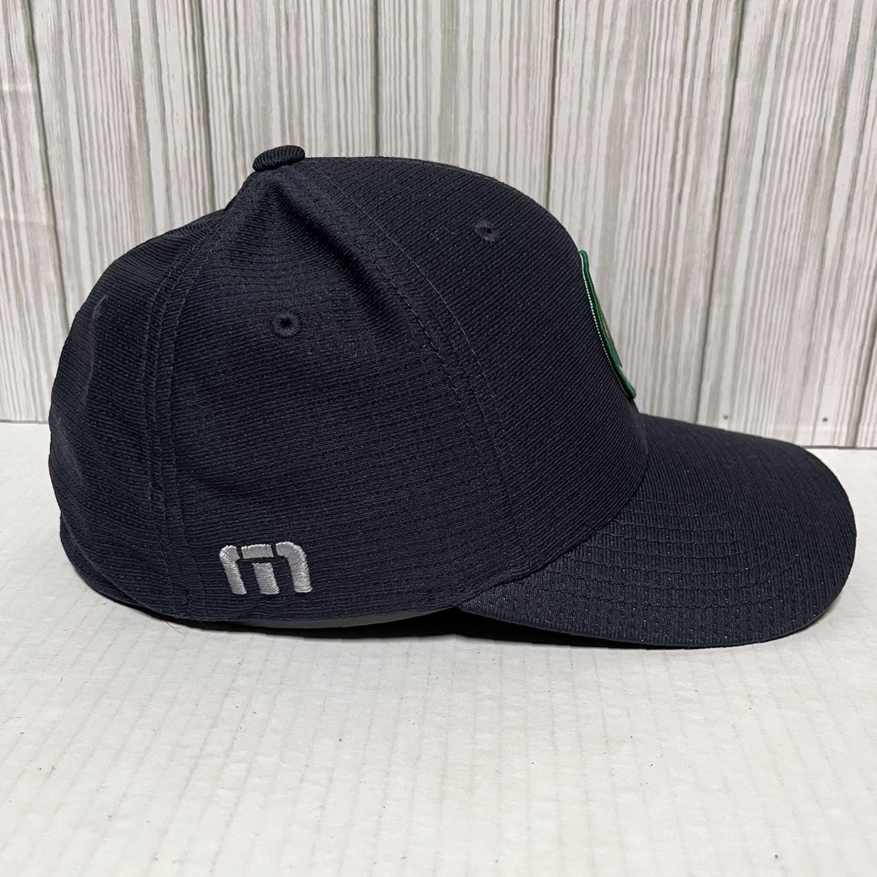 TravisMathew VINTAGE Travis Mathew Golf Hat Cap Minnesota Logo Navy Blue Flexfit S/M Medium Men Golf Hat Adjustable Breathable Lightweight 90s USA Mens Size ONE SIZE - 5 Thumbnail