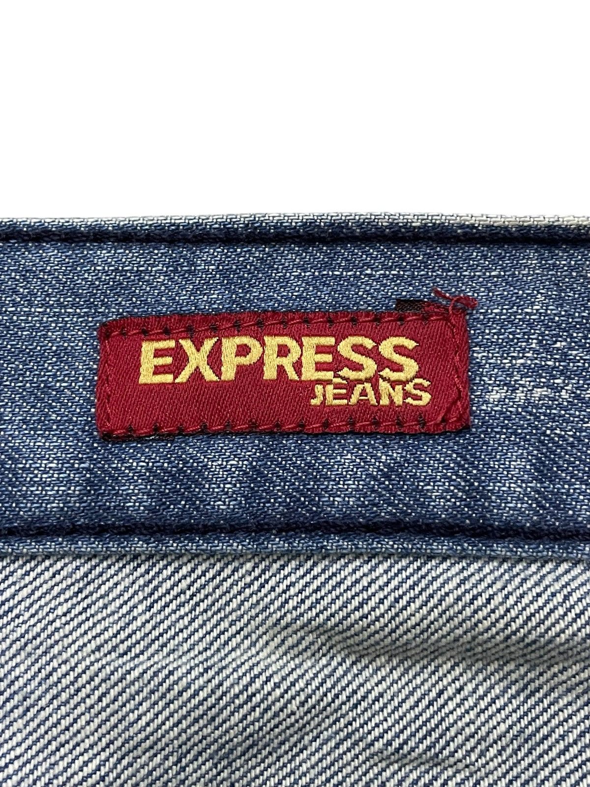 Express × Hysteric Glamour × Japanese Brand Express Jeans Tattoo Wings Tribal Flare Boot Cut Jeans Size US 30 / EU 46 - 22 Thumbnail