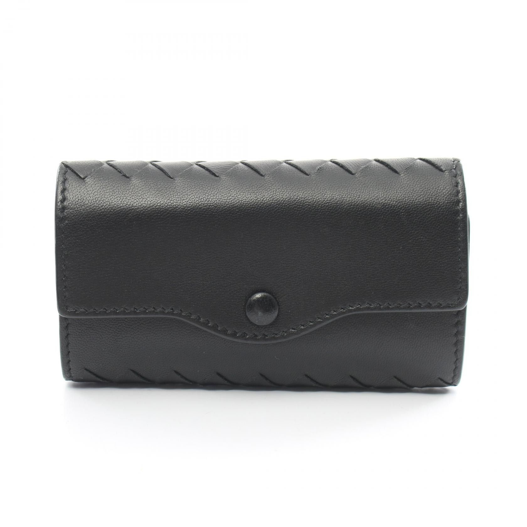 Bottega Veneta Bottega Veneta Intrecciato 6-Key Case Leather Key Holder 284137 in Very Good Condition Size ONE SIZE - 1 Thumbnail