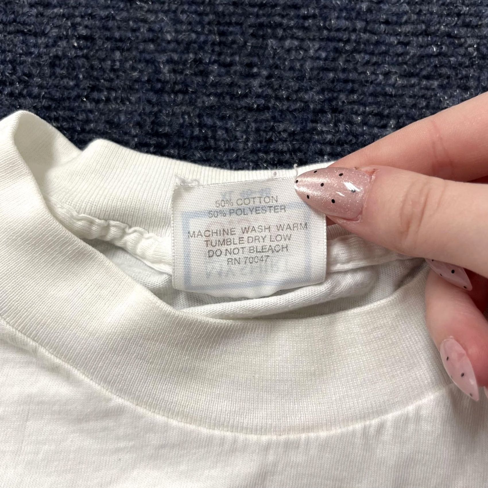 Vintage VINTAGE Myers Rum Shirt Mens XL White Sharkbite Tee 90s Single Stitch Size US XL / EU 56 / 4 - 4 Thumbnail