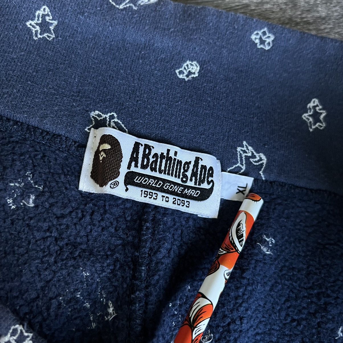 Bape Rare A Bathing Ape Bape Sta 3D Logo Sweatpants Size XL Star Size US 36 / EU 52 - 9 Thumbnail
