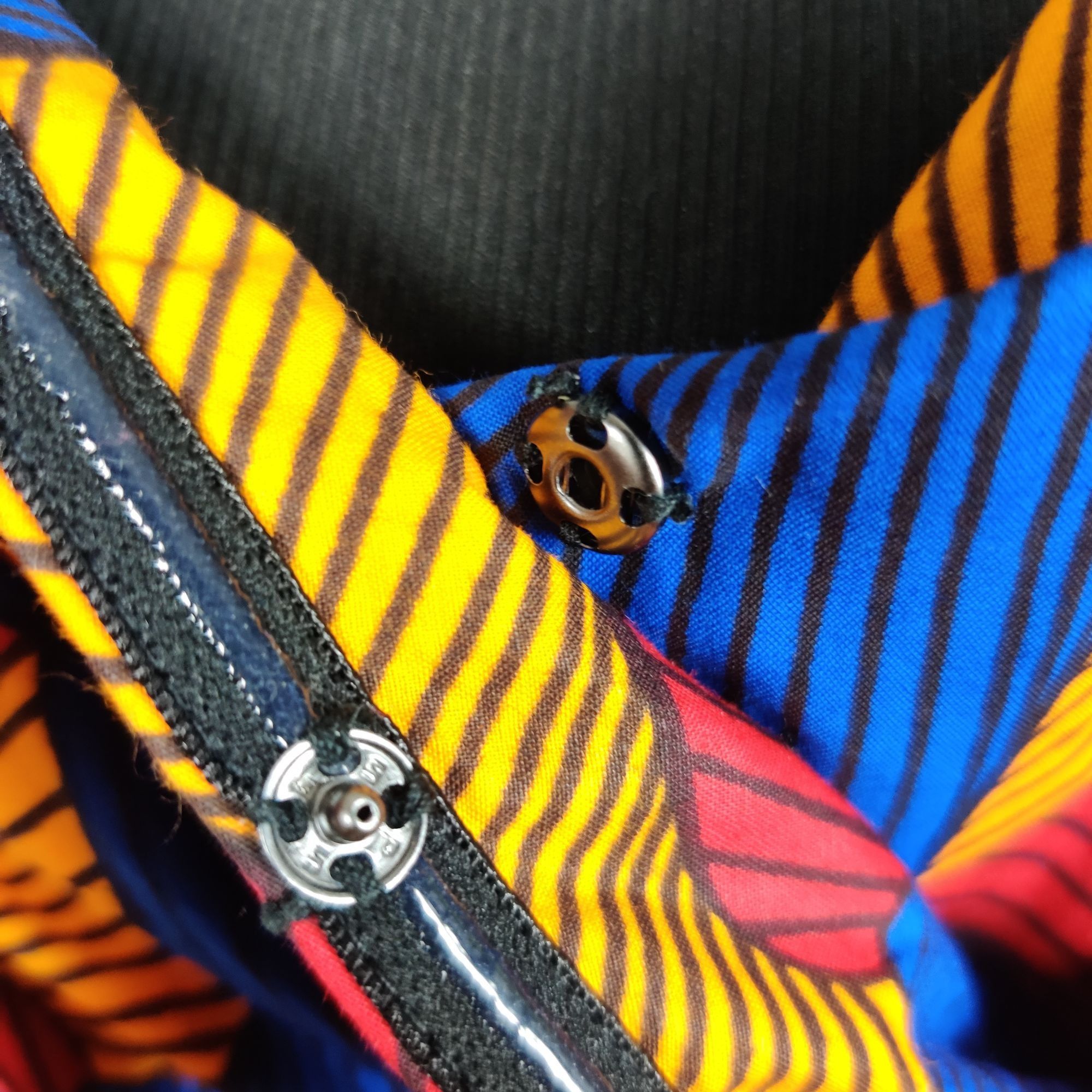 Other L'aviye Off Shoulder Ankara Jumpsuit L Multicolor African Co Size L / US 10 / IT 46 - 2 Thumbnail