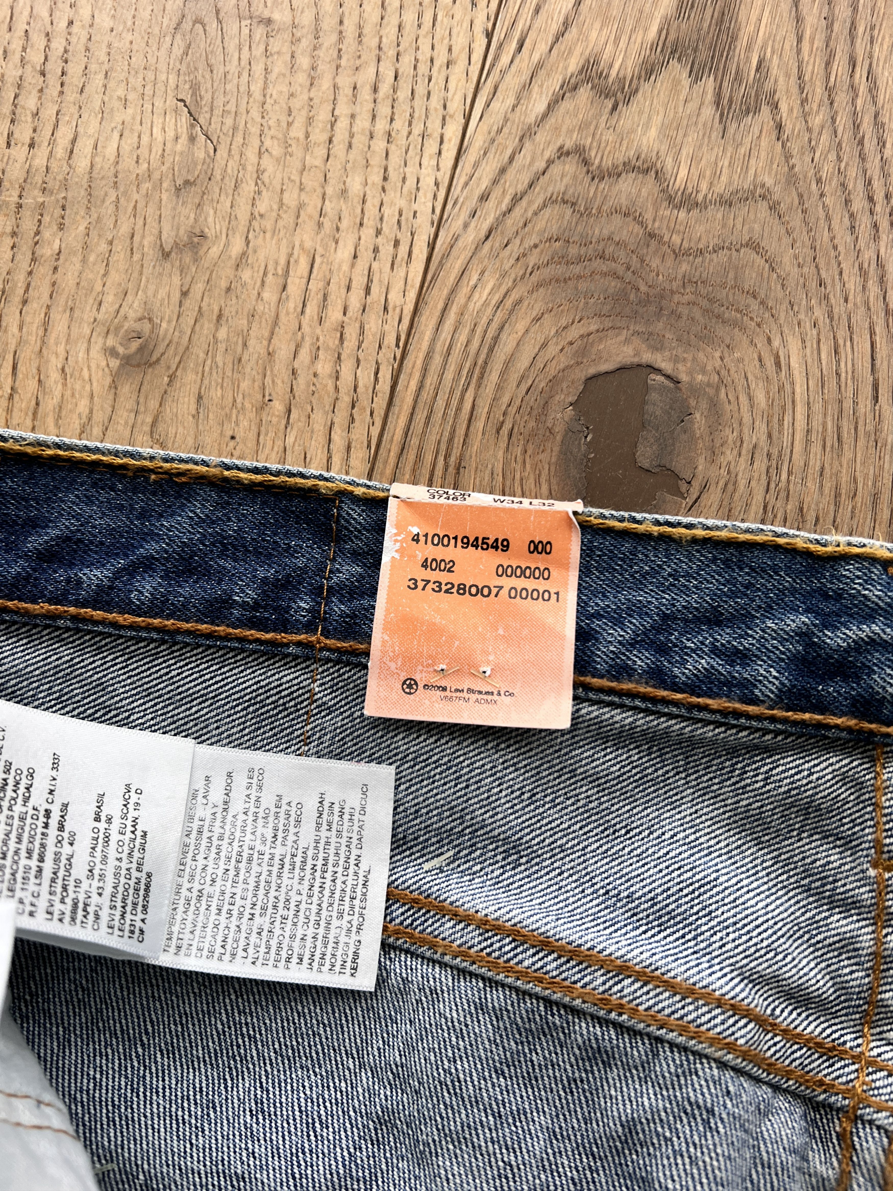 Levi's New! Levis 501 croped retro navy blue y2k denim vintage boxy Size US 34 / EU 50 - 19 Thumbnail