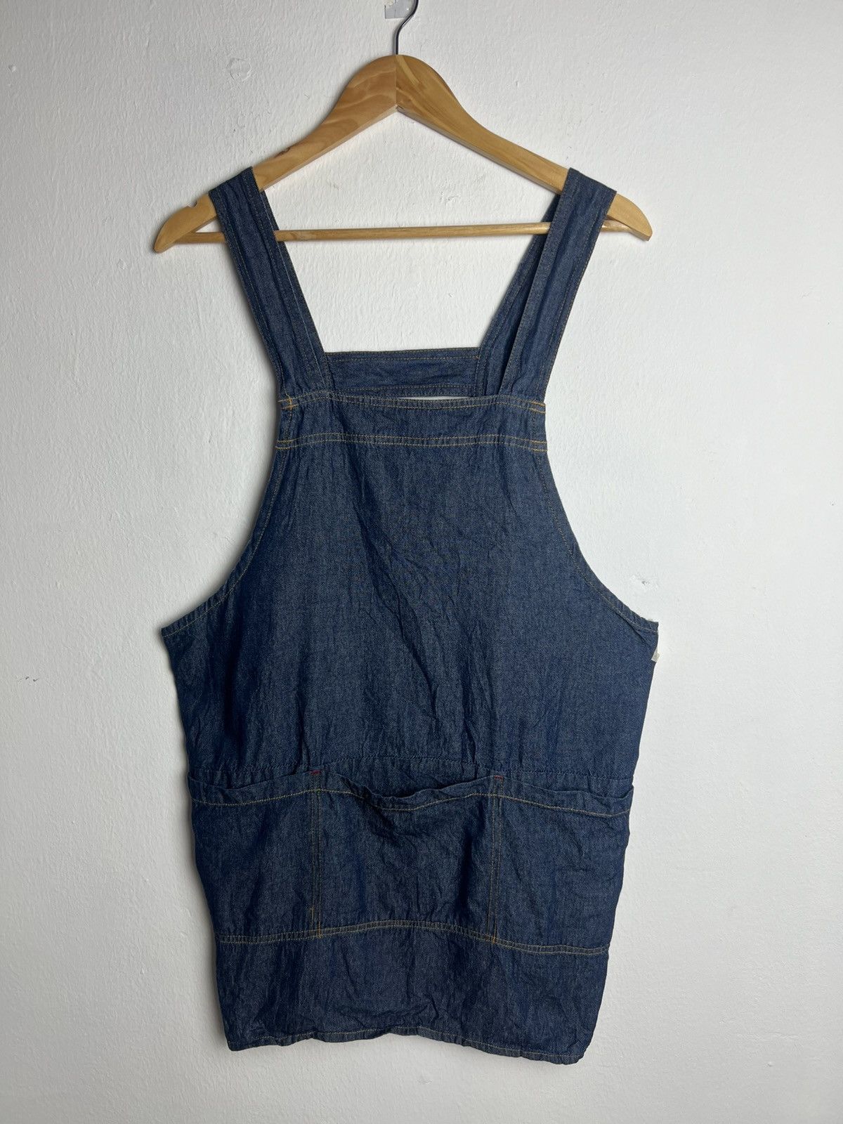 Japanese Brand Clothing Denim Pinafore Dress Apron Size ONE SIZE - 1 Thumbnail