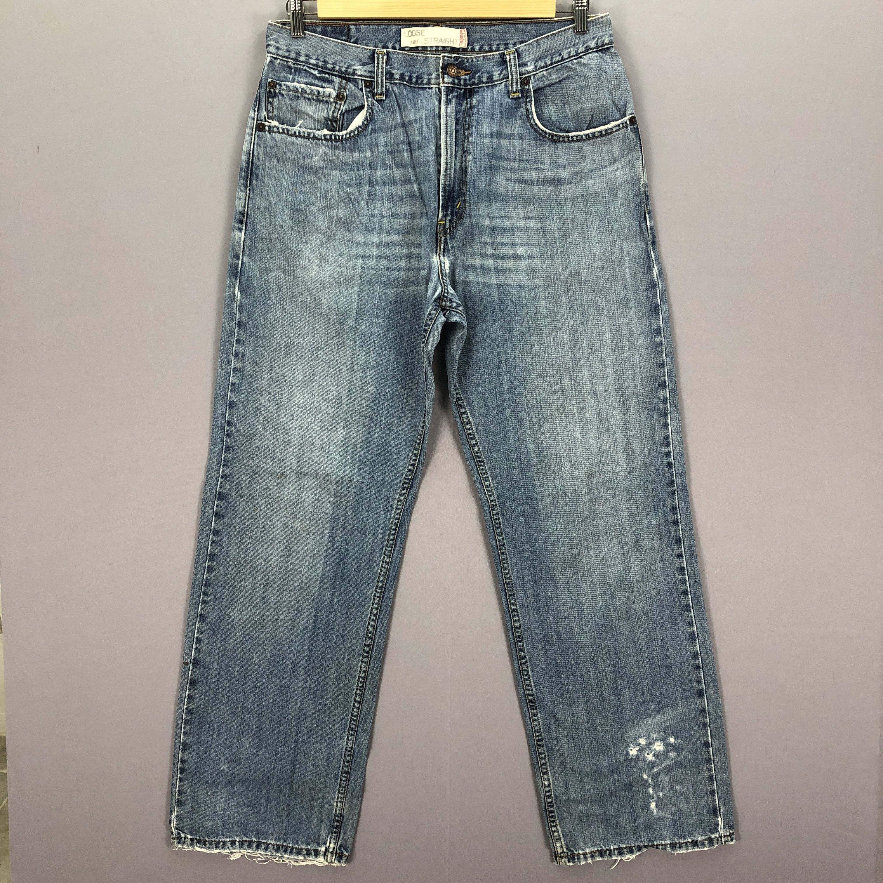 Levi's Vintage Y2K Levis 569 Baggy Jeans Faded Light Wash Denim Size US 32 / EU 48 - 1 Thumbnail