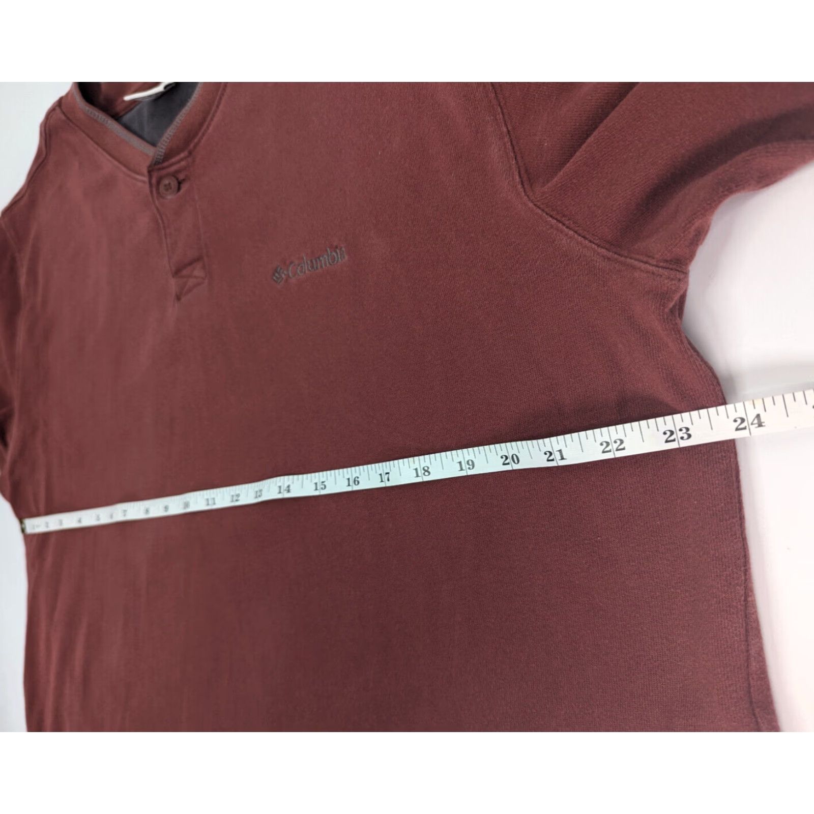Vintage Columbia Sweatshirt Men XL Red-Brown Crew Neck Pullover Knit Long Sleeve Logo Classic All Seasons Autumn Winter Spring Summer Sportswear Men Size US XL / EU 56 / 4 - 5 Thumbnail