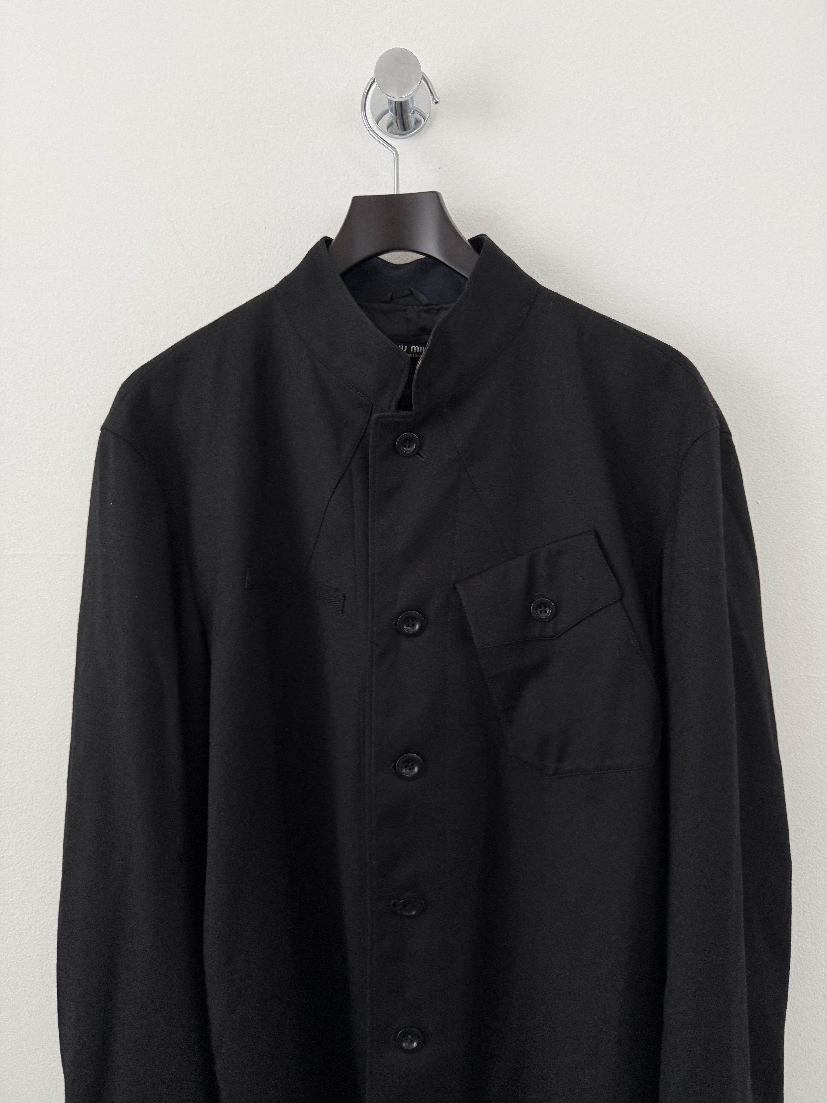Miu Miu Wool Button Up Shirt Size US M / EU 48-50 / 2 - 5 Thumbnail