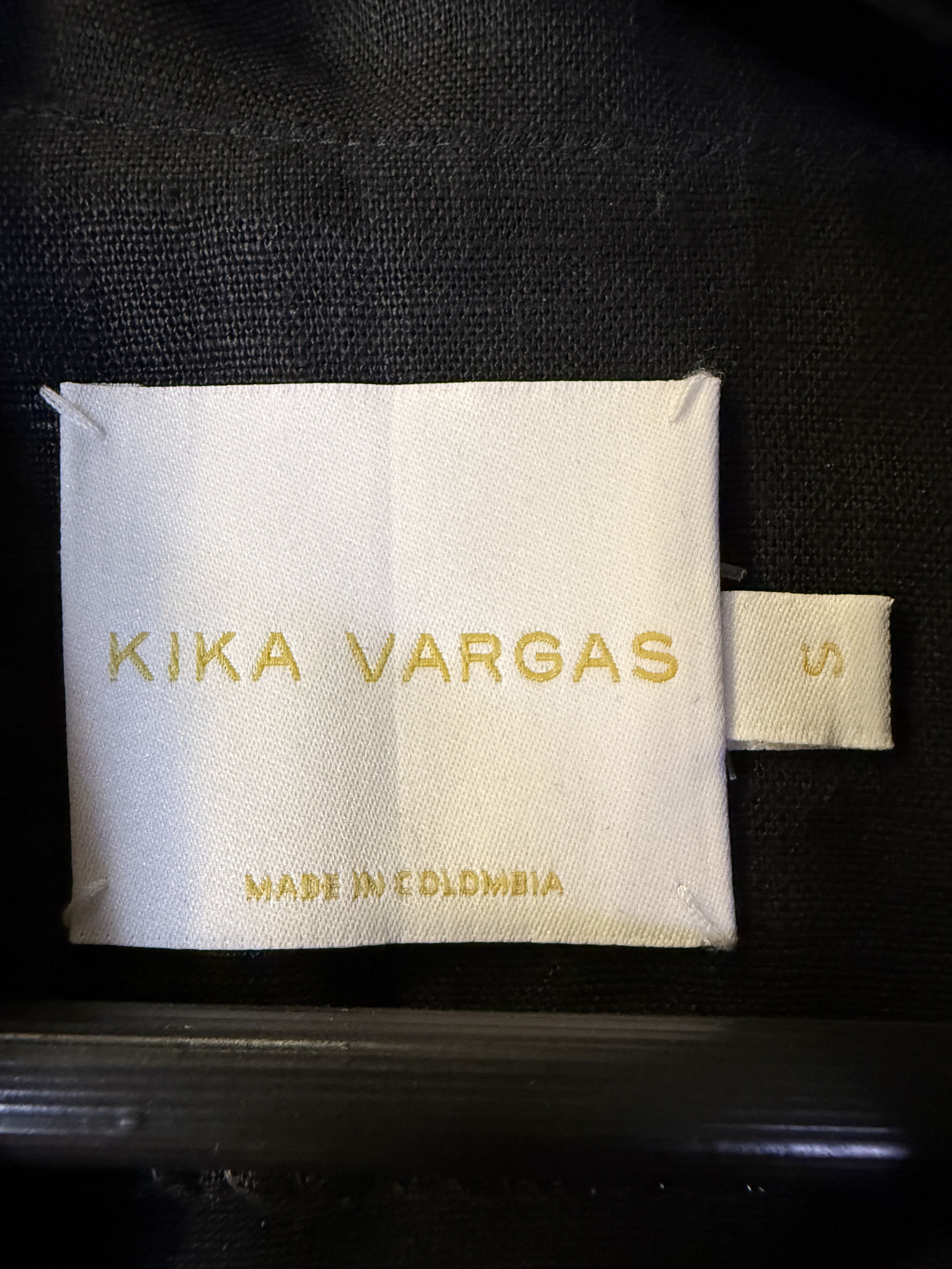 Other Kika Vargas Black Linen Coat Size S / US 4 / IT 40 - 3 Thumbnail