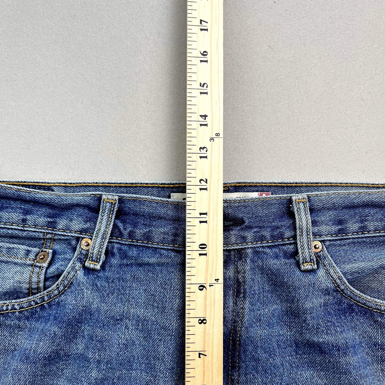 Levi's Levis 505 Jeans Mens 36x29 Blue Denim Regular Fit Stone Wash Size US 36 / EU 52 - 12 Thumbnail