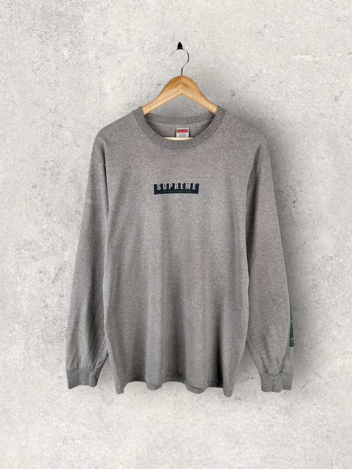 Supreme Supreme Box Logo Long Sleeve Tee Oversized Size US M / EU 48-50 / 2 - 1 Thumbnail
