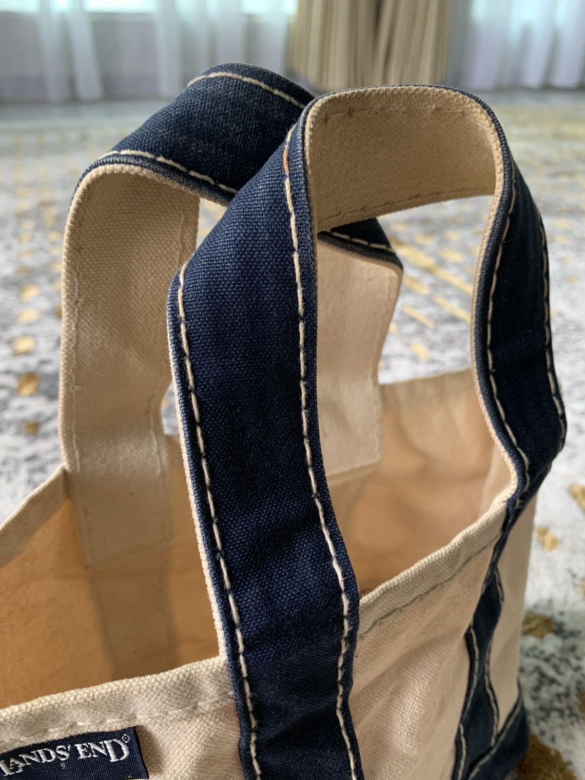 L.L. Bean × Lands' End × Vintage Lands End Heavy Canvas carry tote Size ONE SIZE - 8 Thumbnail