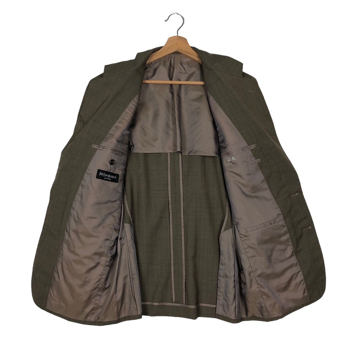 Japanese Brand 🔥Rich Brown - Pin Stripped Double Breast Coats Jacket Size US M / EU 48-50 / 2 - 11 Thumbnail