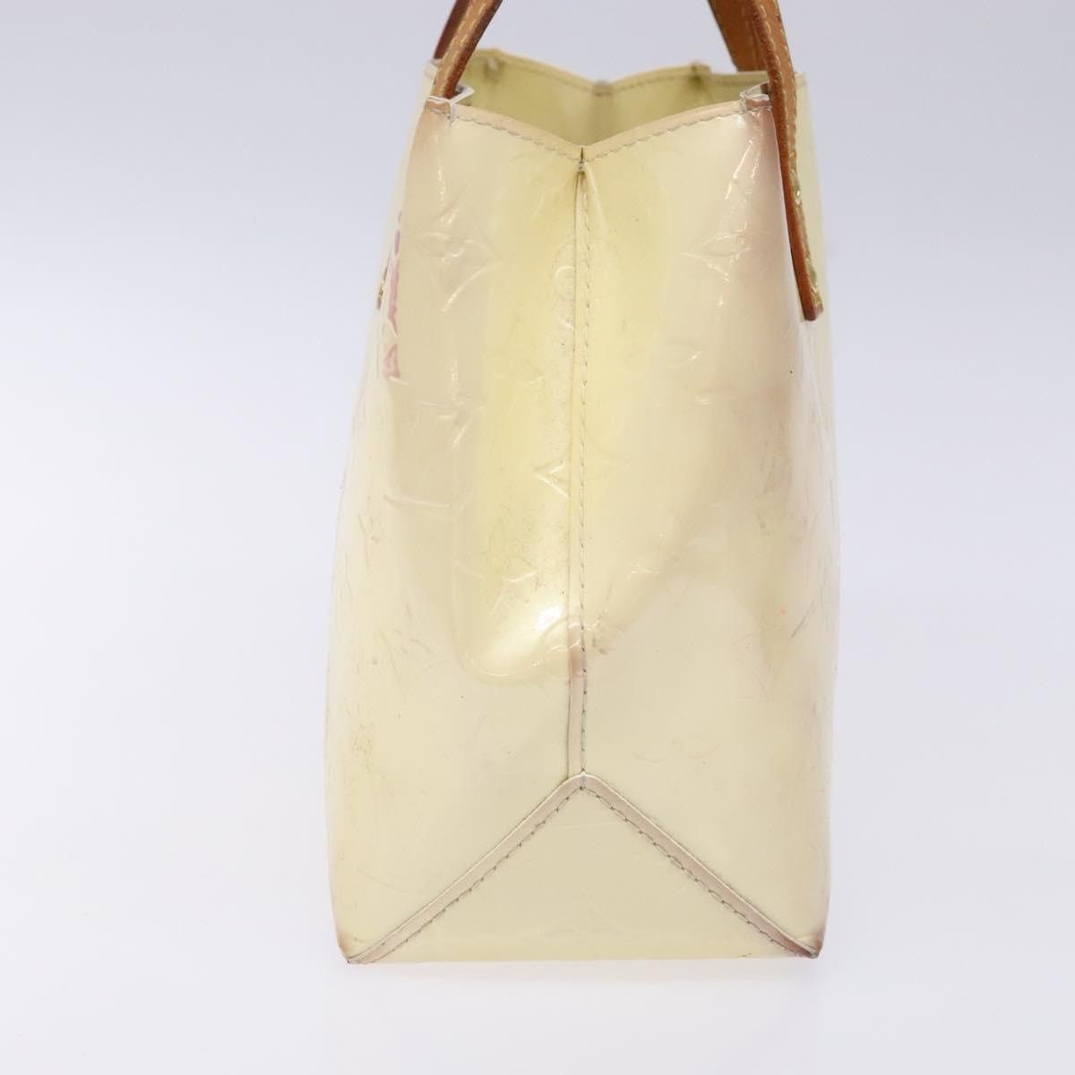 Louis Vuitton LOUIS VUITTON Monogram Vernis Reade PM Hand Bag Perle M91336 Size ONE SIZE - 4 Thumbnail