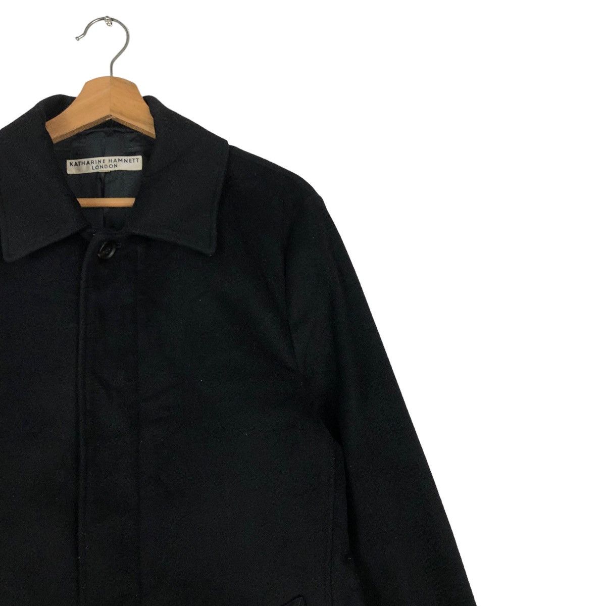 Japanese Brand 🔥Rich Black Long Jacket Katharine Hamnett Issey Miyake Size US XL / EU 56 / 4 - 6 Thumbnail