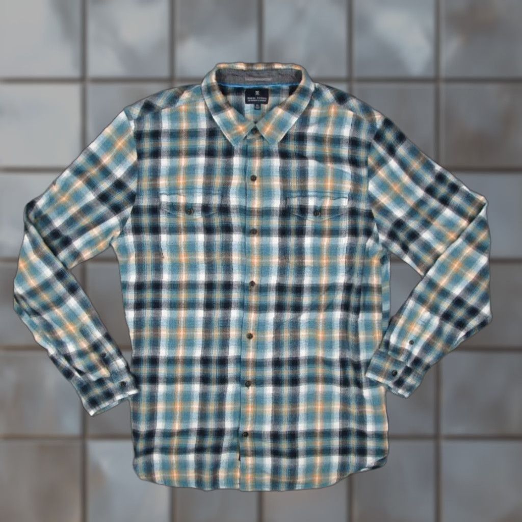 Roark VINTAGE Roark Revival Men's Shirt XL Blue Plaid Flannel Button-Up Casual Long Sleeve Size US XL / EU 56 / 4 - 1 Thumbnail