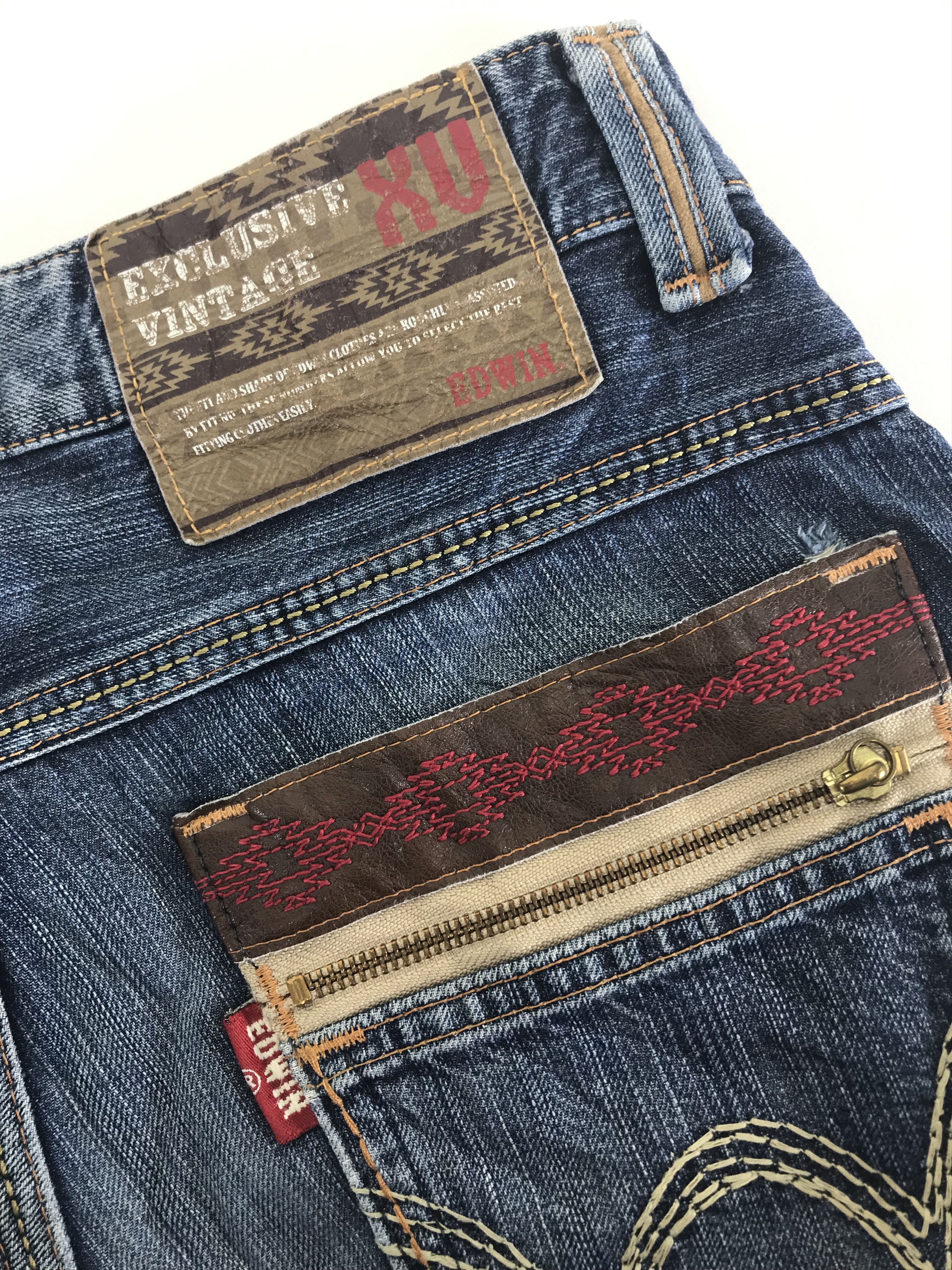 Edwin Vintage Edwin 444 XVS Japanese Blue Jeans Size US 30 / EU 46 - 11 Thumbnail
