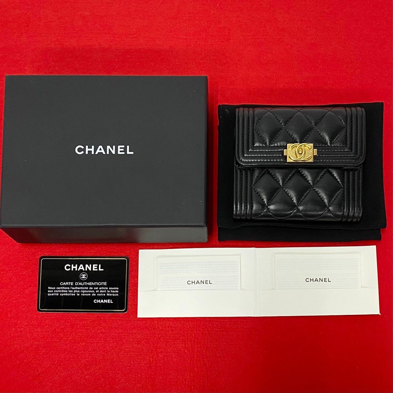 Chanel Chanel Wallet Black Lambskin Size ONE SIZE - 1 Thumbnail