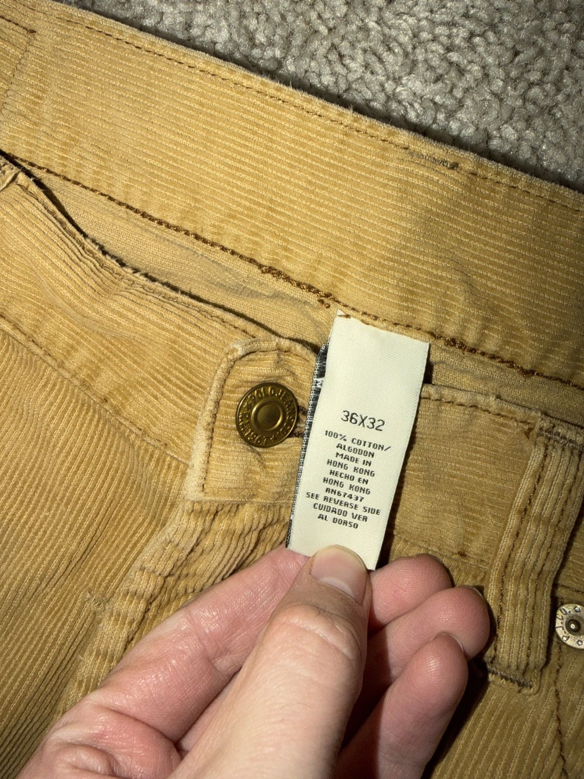 Ralph Lauren Vintage Ralph Lauren Cord Beige Tan Corduroy Pants Size US 36 / EU 52 - 2 Thumbnail