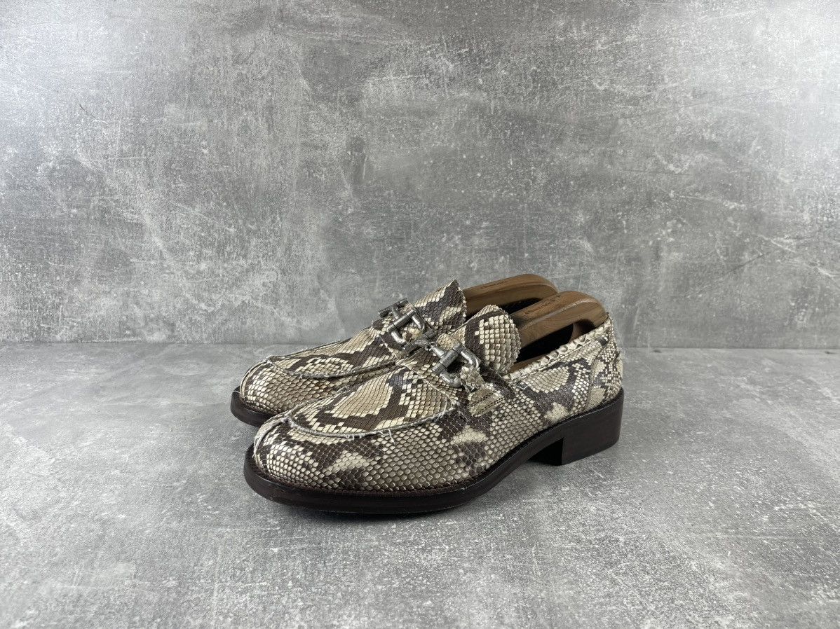 Other Opinion Leader Handcrafted Snake Embossed Horse Bit Loafers Size US 9 / EU 42 - 1 Thumbnail