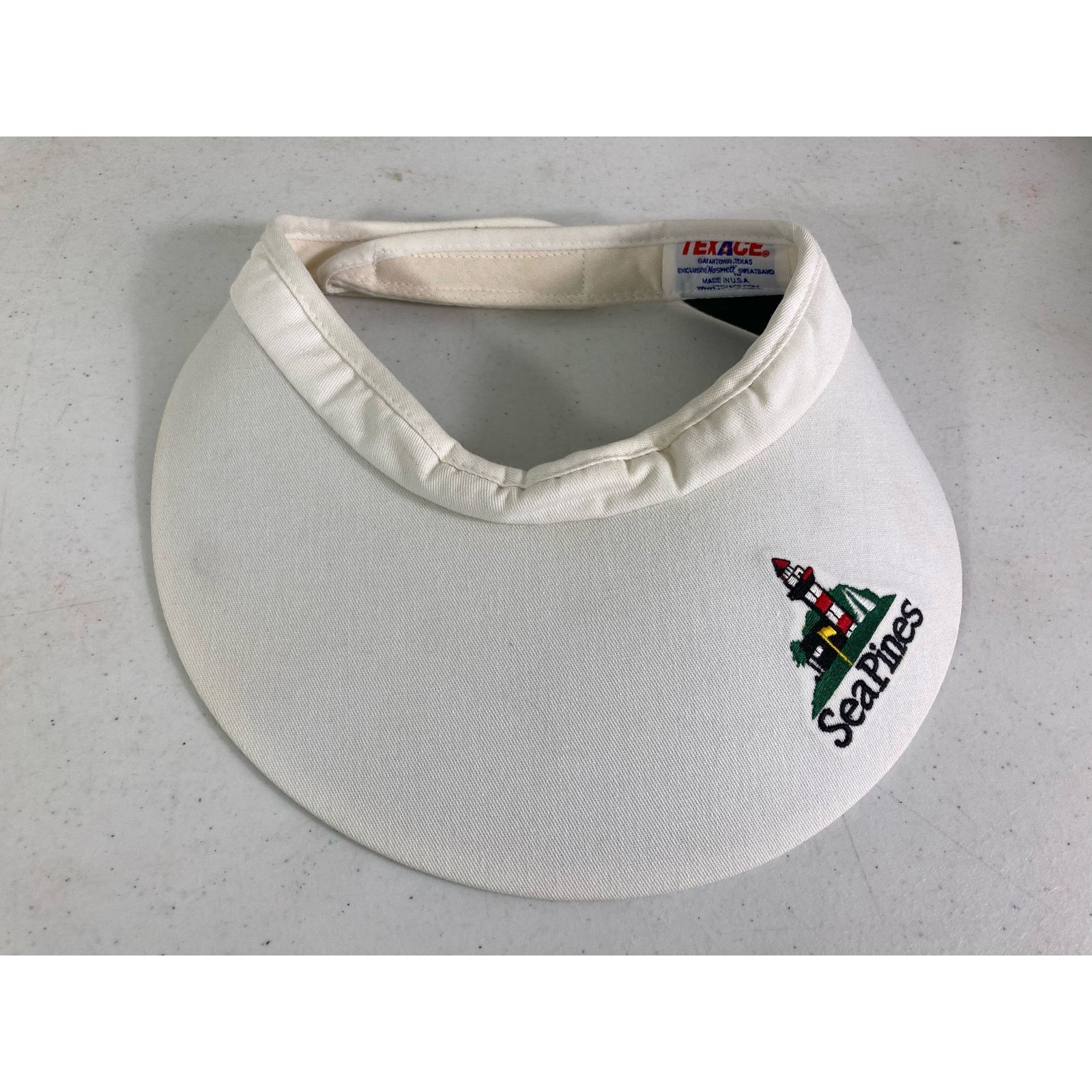 Vintage VTG Sea Pines Resort Hilton Head Golf Visor Hat White Size ONE SIZE - 4 Thumbnail