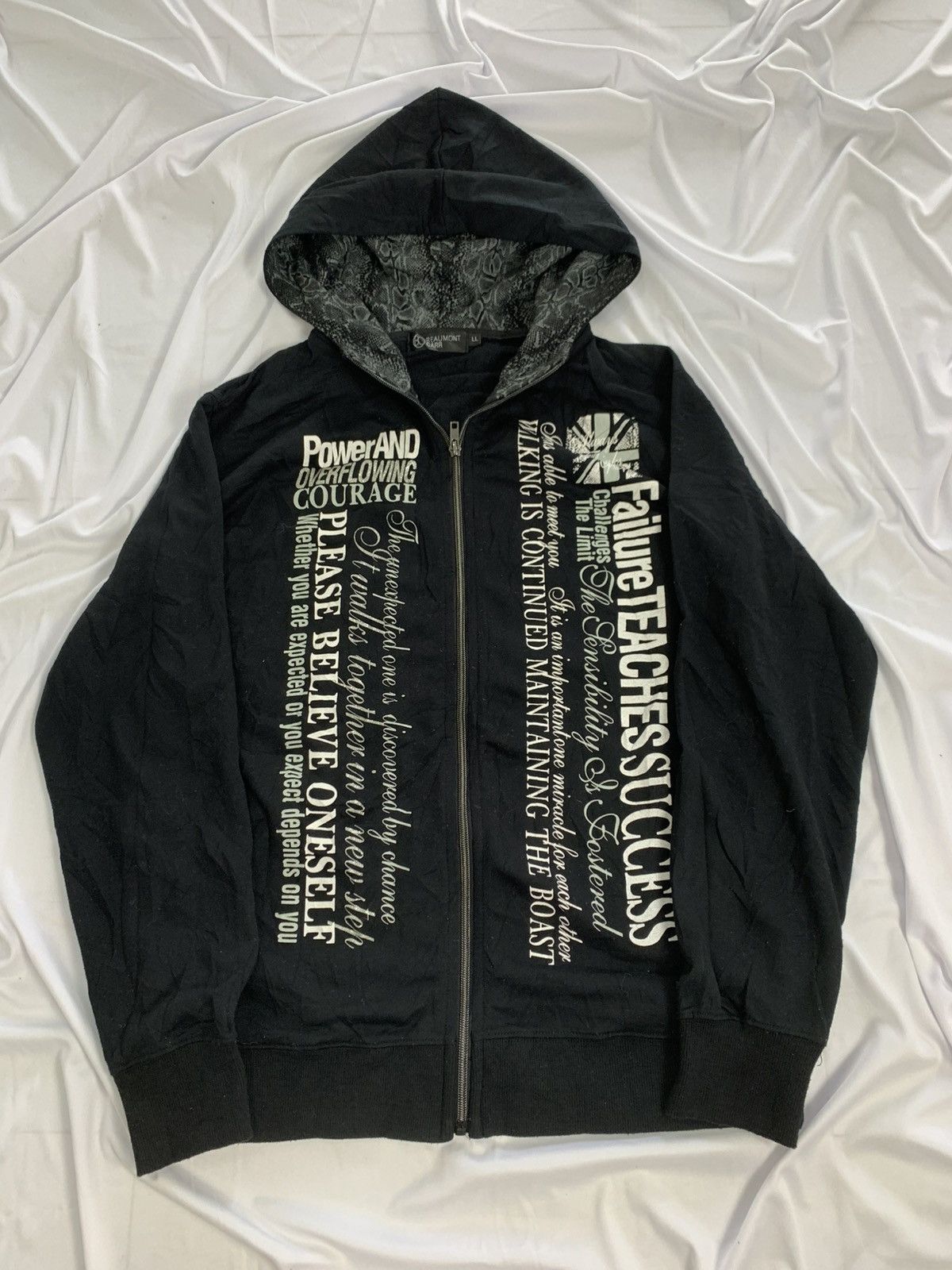 Japanese Brand beaumont carr snake poem hoodie japan Size US M / EU 48-50 / 2 - 7 Thumbnail