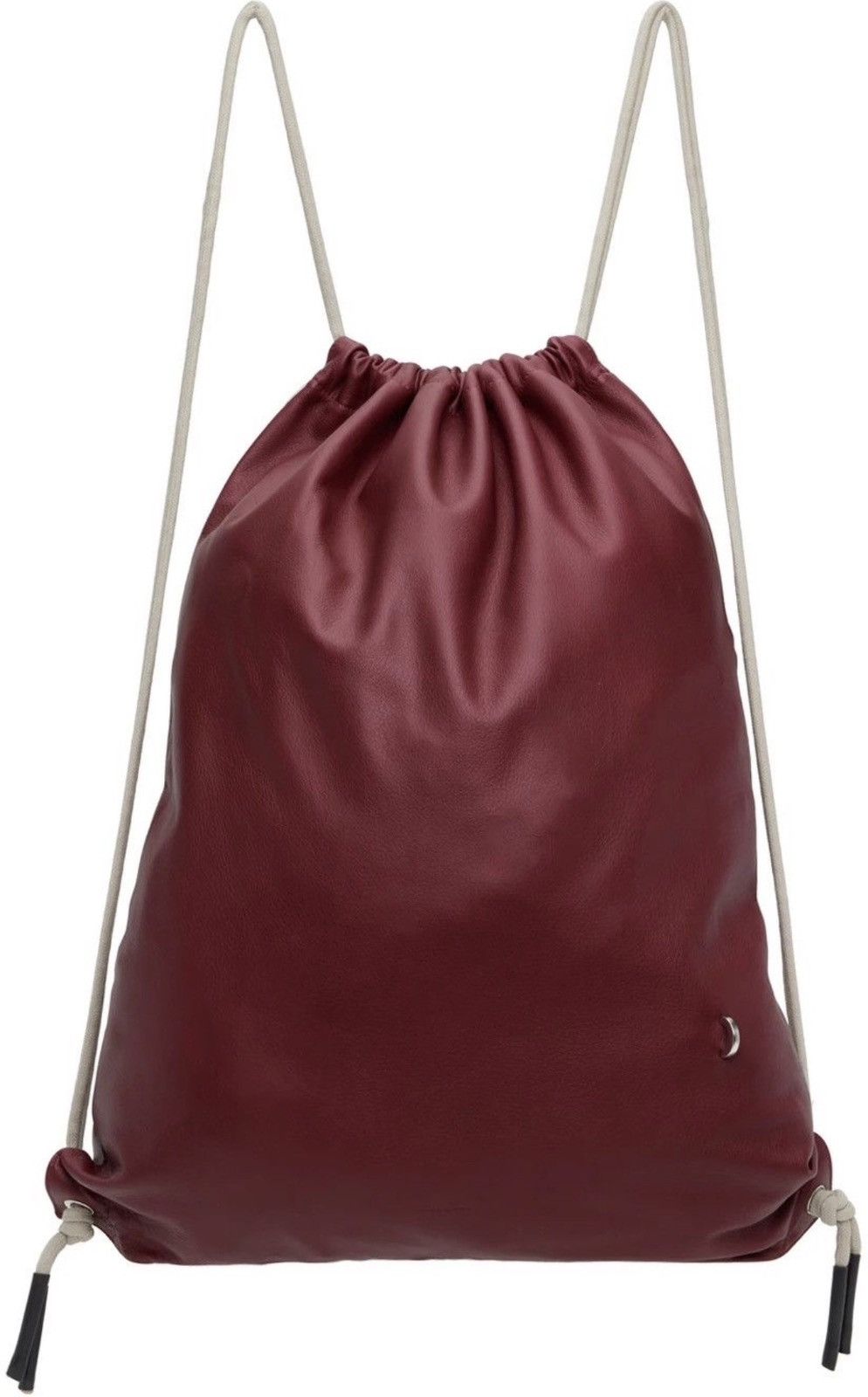 Rick Owens Rick Owens Fuchsia Leather Drawstring Bag Size ONE SIZE - 1 Thumbnail