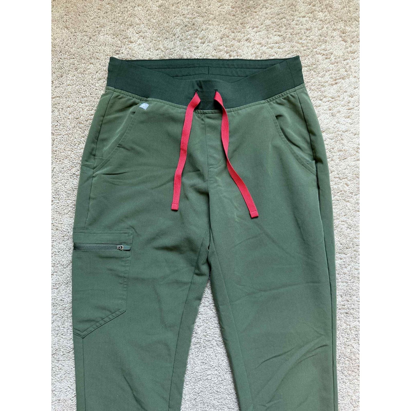 Other Figs Zamora Jogger Scrub Pants Olive Green Women's XS Size 24" / US 00 / IT 34 - 6 Thumbnail