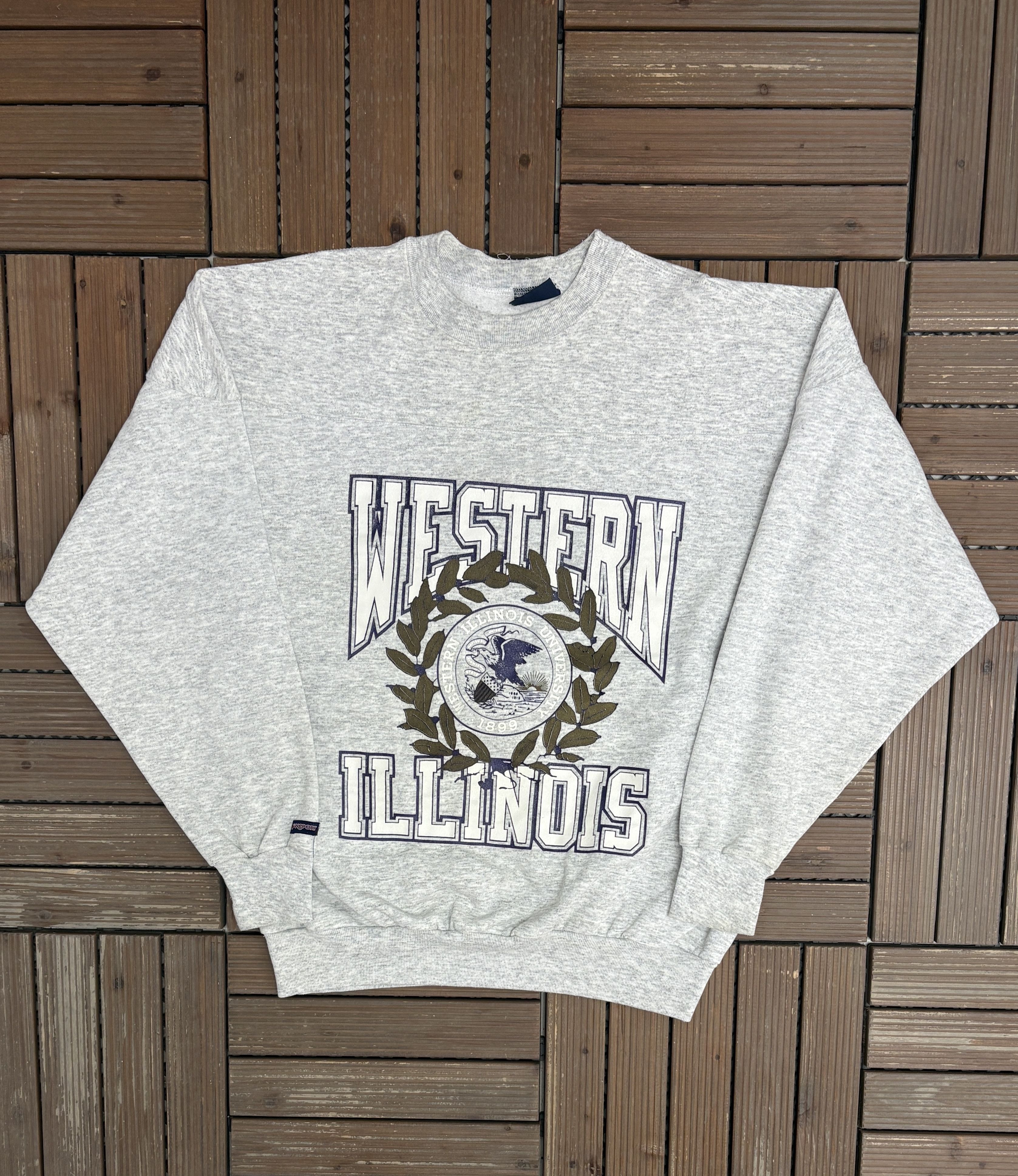 Vintage Western Illinois Leathernecks Vintage Grey Crewneck Sweater Size US L / EU 52-54 / 3 - 1 Thumbnail