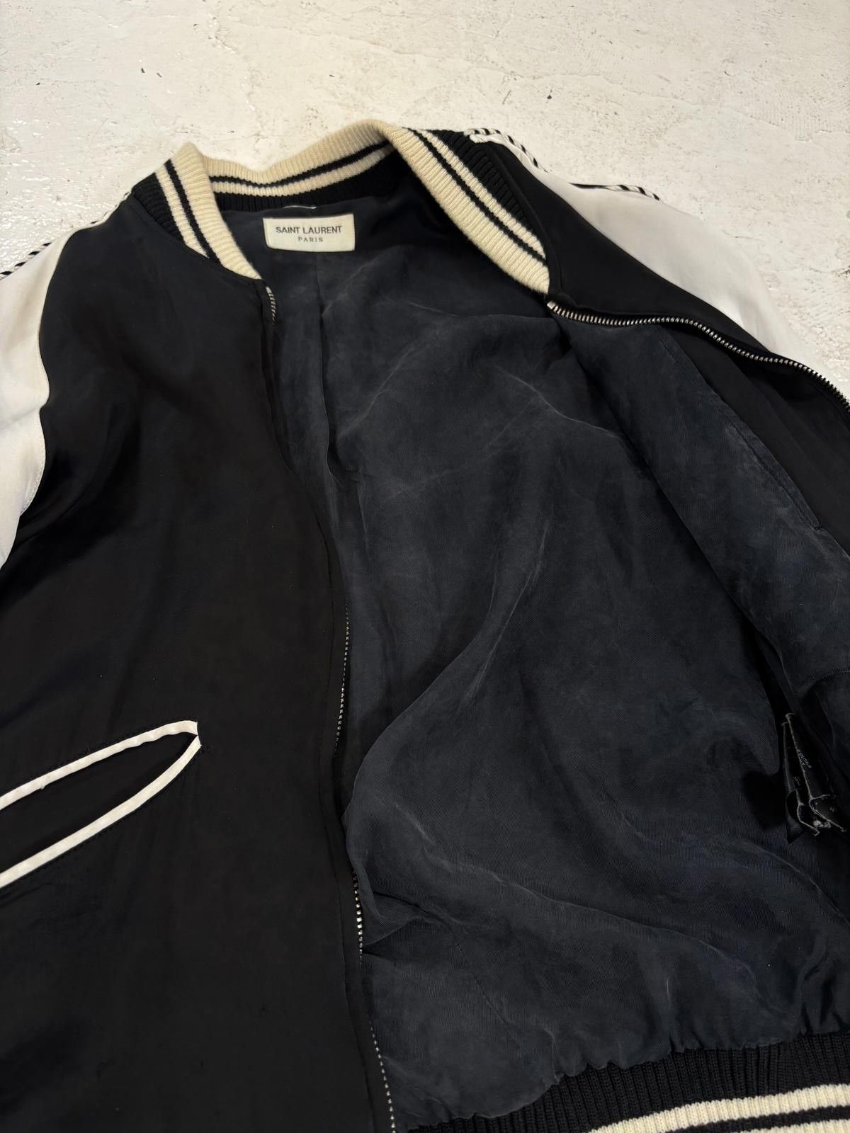 Saint Laurent Paris Saint Laurent Paris Blood Luster Silk Jacket Size US S / EU 44-46 / 1 - 6 Thumbnail